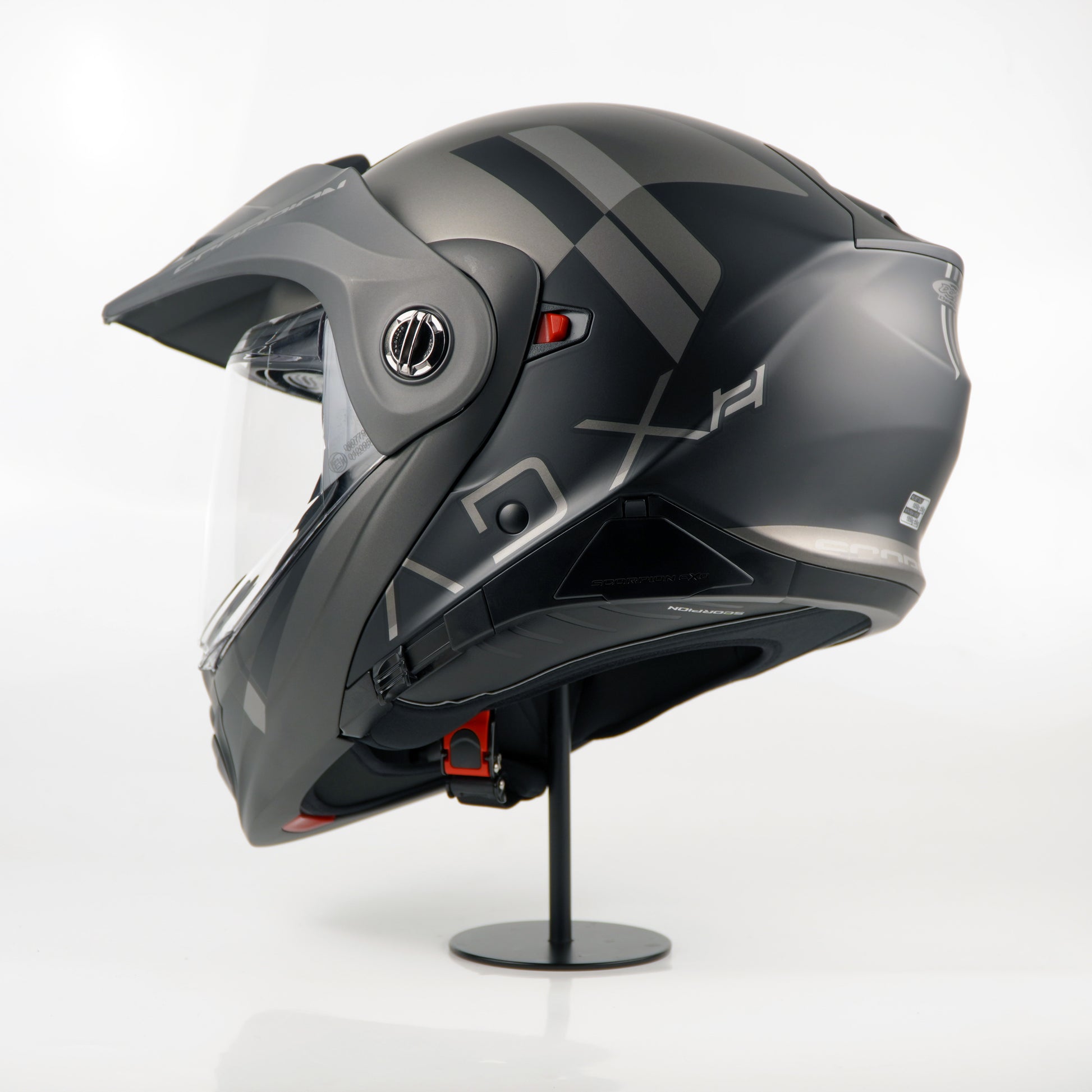 Scorpion Helmet ADX-2 (Galane Matte Black/Silver) – Durian Bikers Scorpion Helmet ADX-2 (Galane Matte Black/Silver) – Durian Bikers