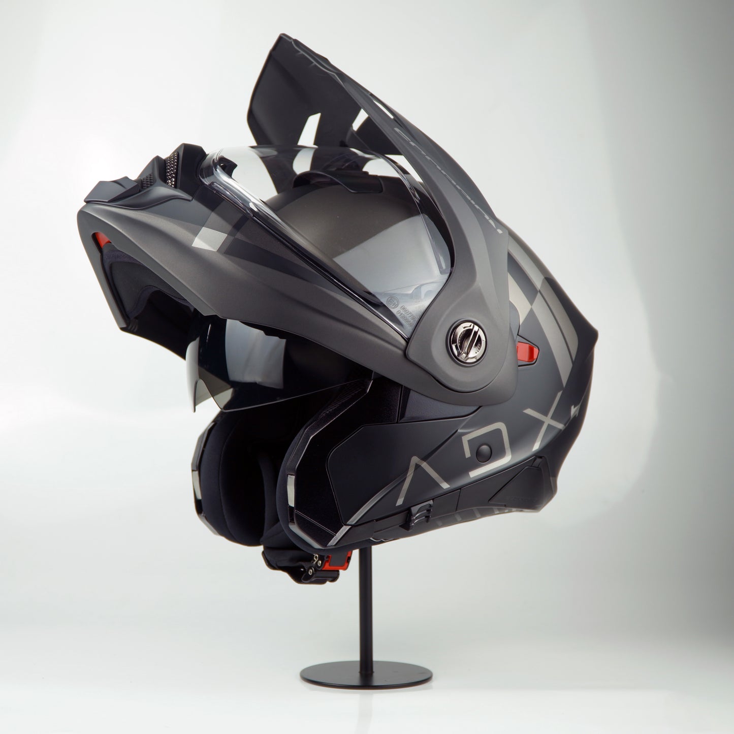 Scorpion Helmet ADX-2 (Galane Matte Black/Silver)