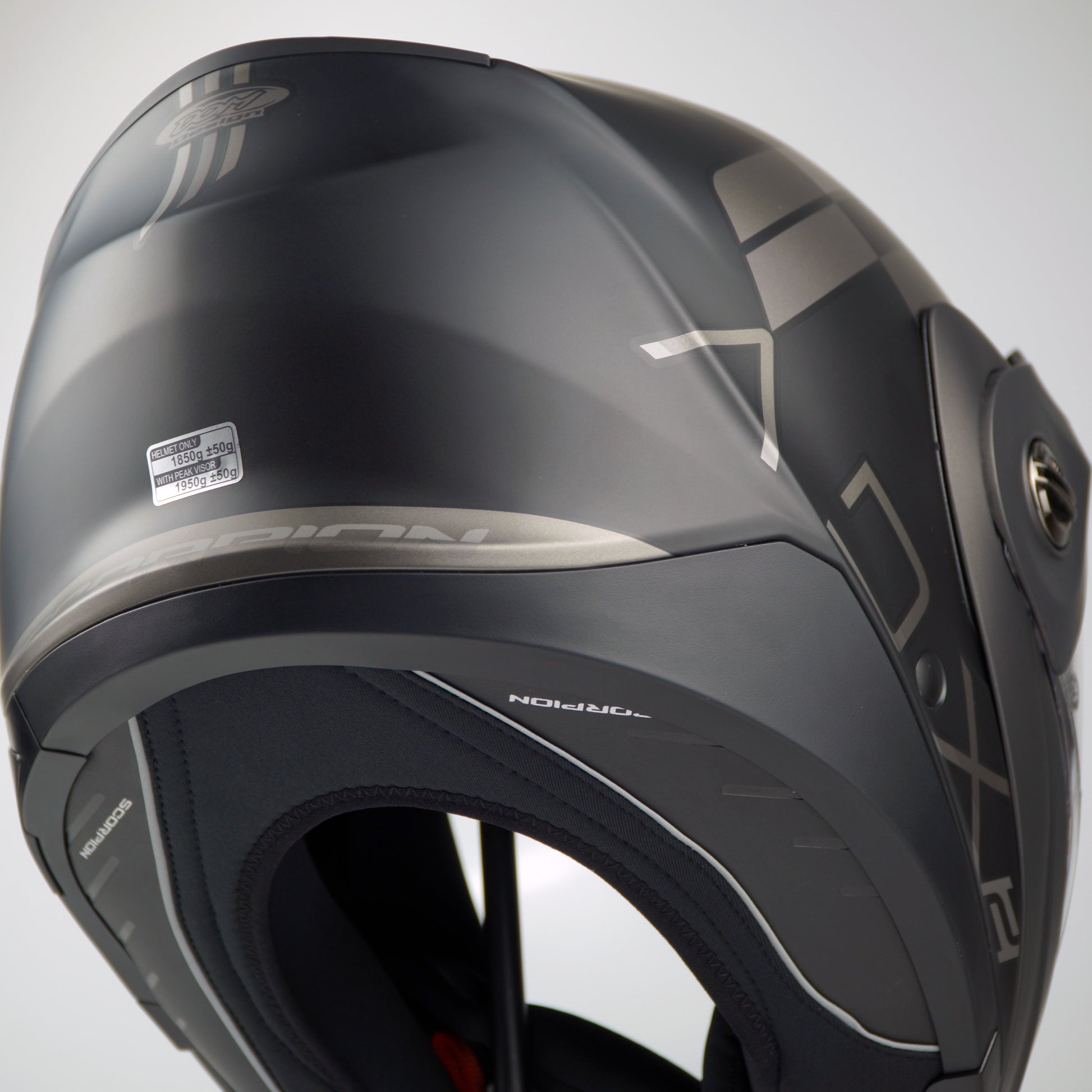 scorpion adx-2 helmet Scorpion Helmet ADX-2 (Galane Matte Black/Silver) – Durian Bikers
