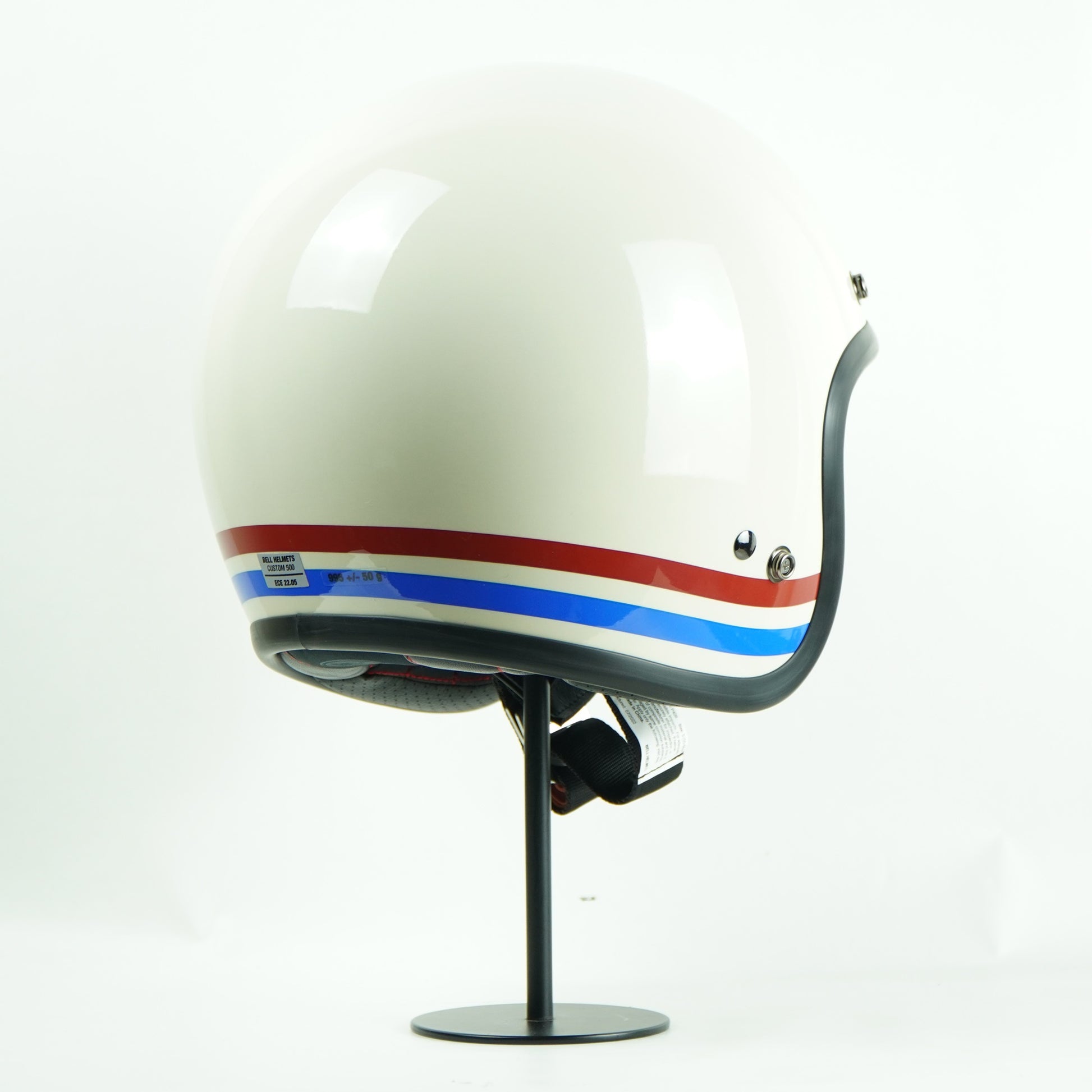 Bell Helmet Custom 500 (Stripes Pearl White) – Durian Bikers Bell Helmet Custom 500 (Stripes Pearl White) – Durian Bikers