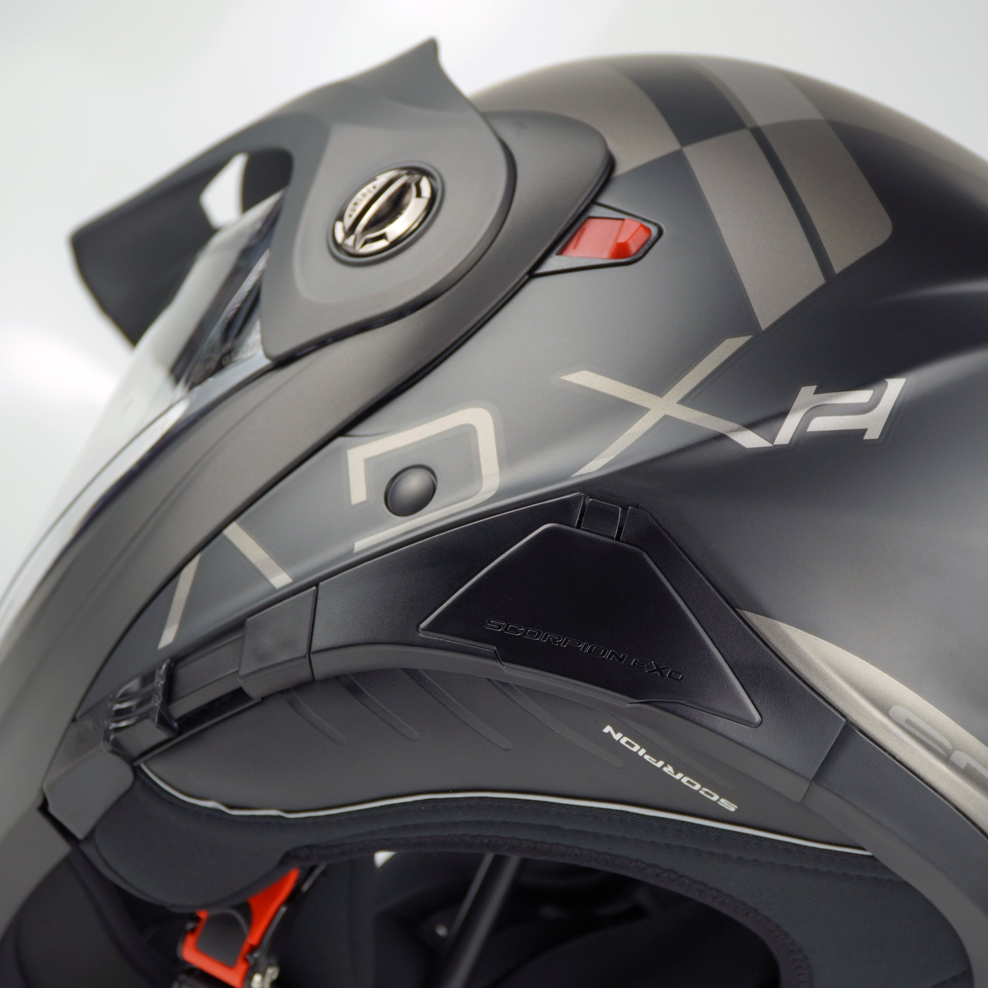 helmet avex scorpion Scorpion Helmet ADX-2 (Galane Matte Black/Silver) – Durian Bikers