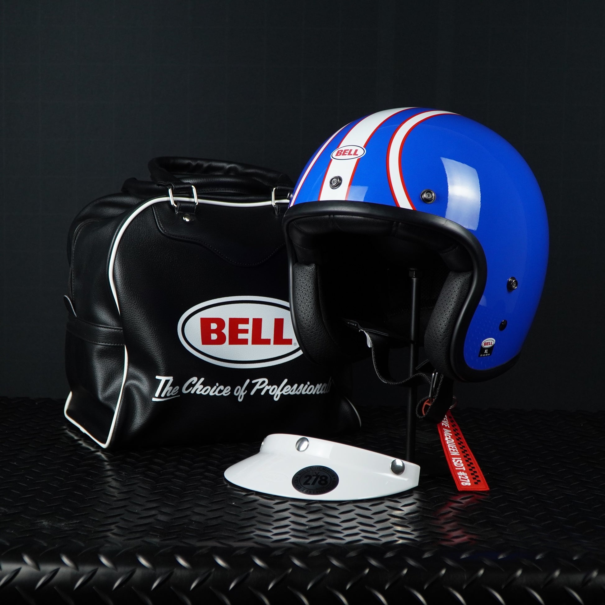 bell 500 helmet blue Bell Helmet Custom 500 (Six Day SMQ Blue/White) – Durian Bikers