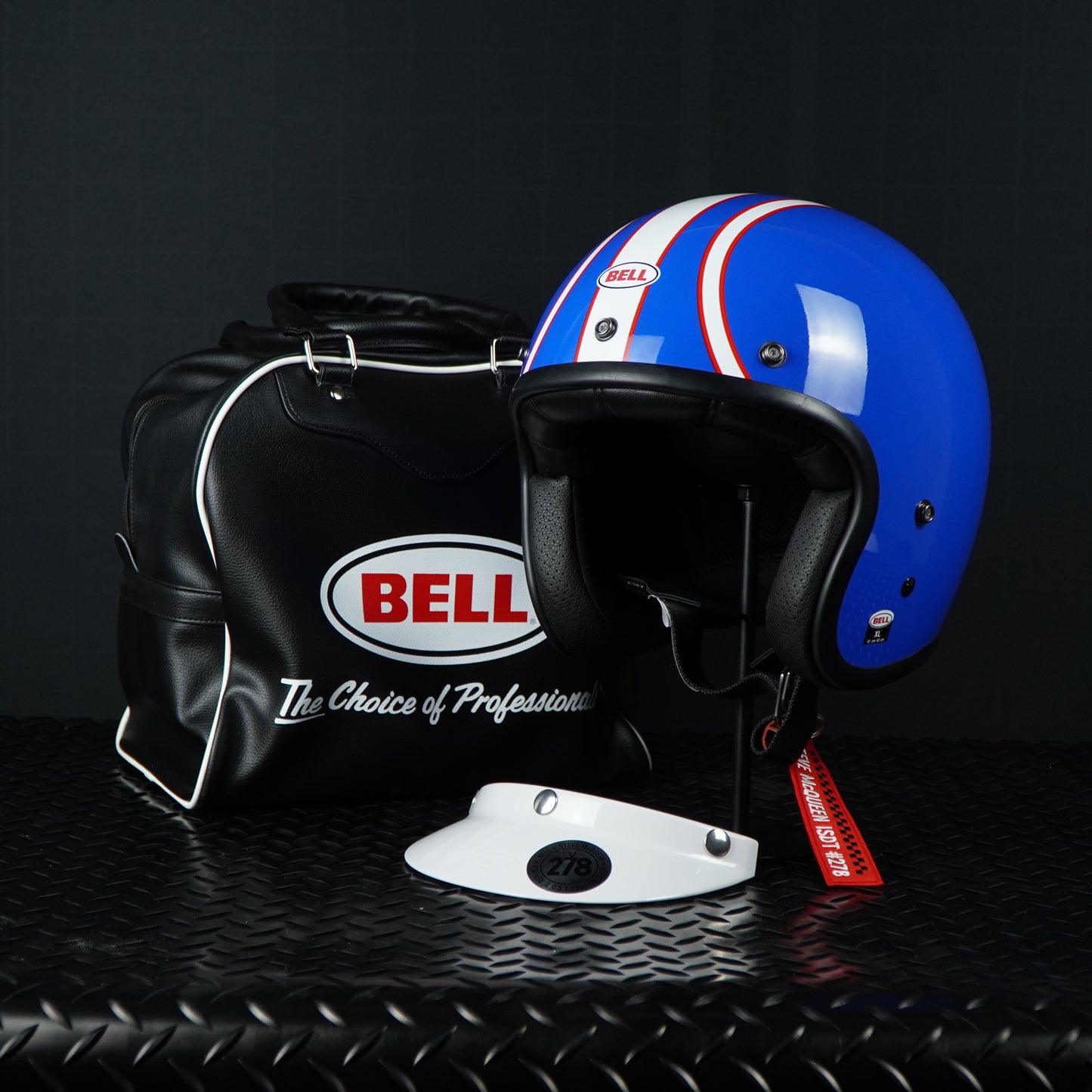 Bell Helmet Custom 500 (Six Day SMQ Blue/White)