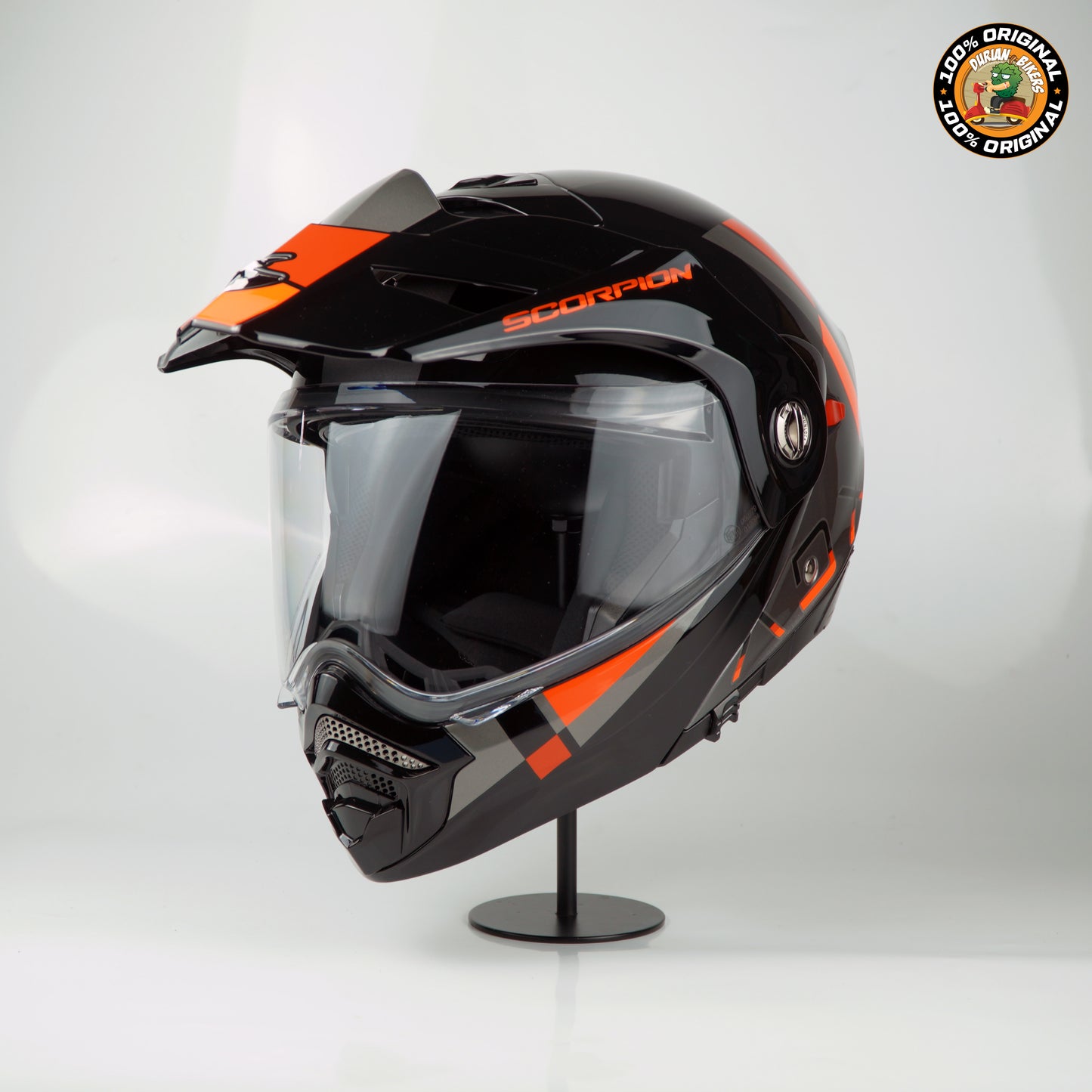 Scorpion Helmet ADX-2 (Galane Silver/Black/Red)