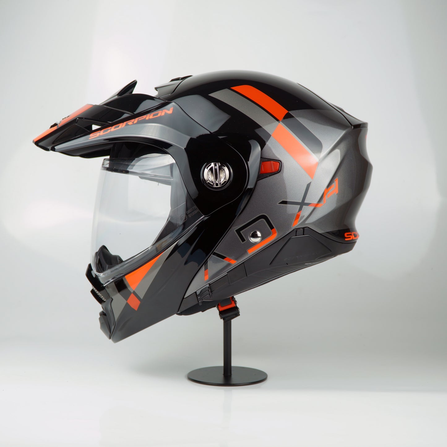 Scorpion Helmet ADX-2 (Galane Silver/Black/Red)