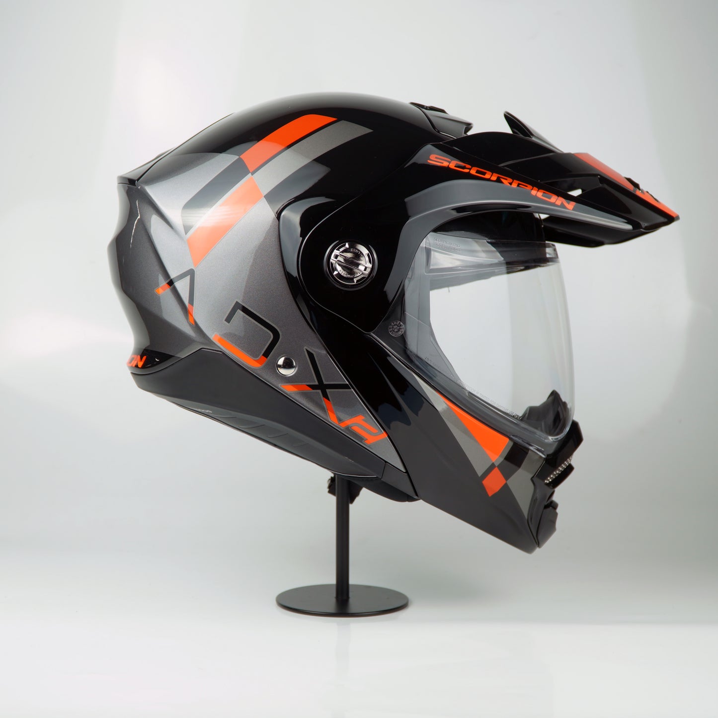 Scorpion Helmet ADX-2 (Galane Silver/Black/Red)