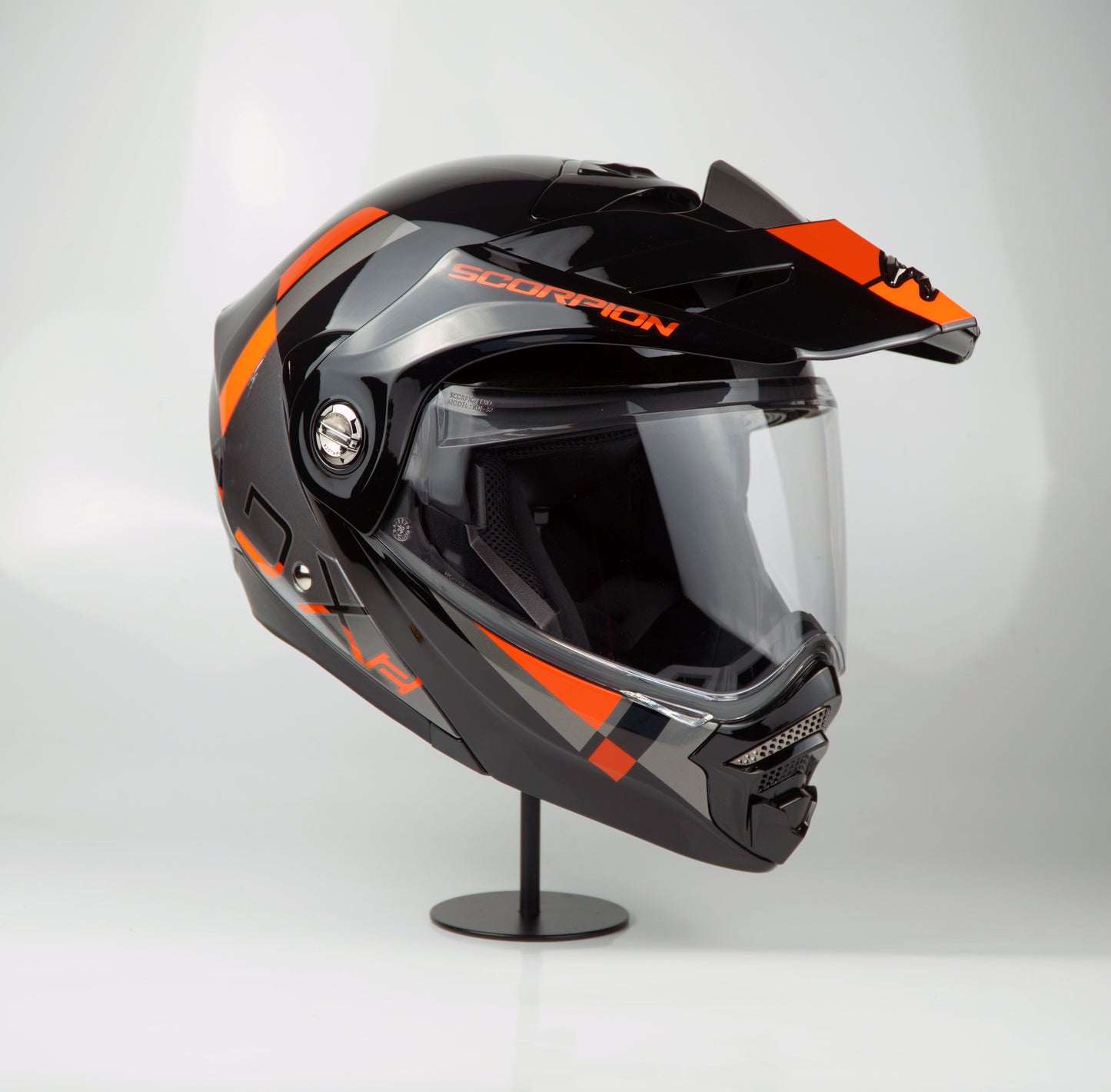 Scorpion Helmet ADX-2 (Galane Silver/Black/Red)