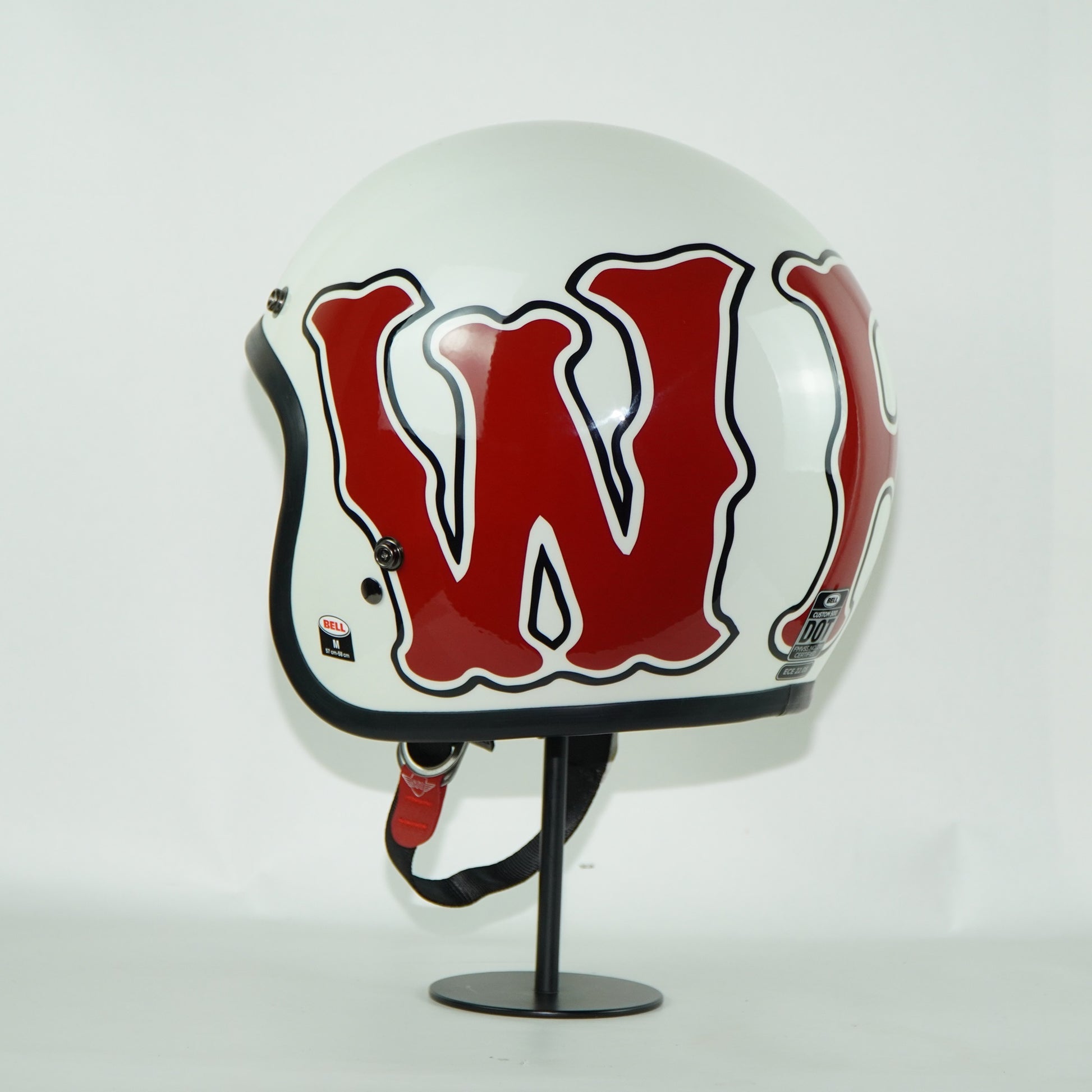 bell custom 500 rsd wfo helmet Bell Helmet Custom 500 (RSD WFO Gloss White/Red) – Durian Bikers