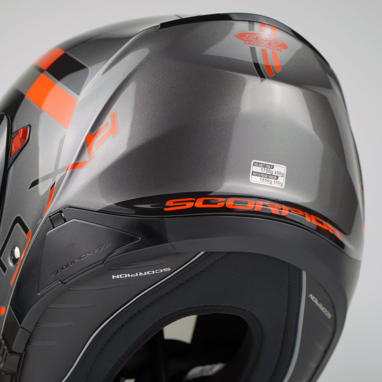 Scorpion Helmet ADX-2 (Galane Silver/Black/Red)