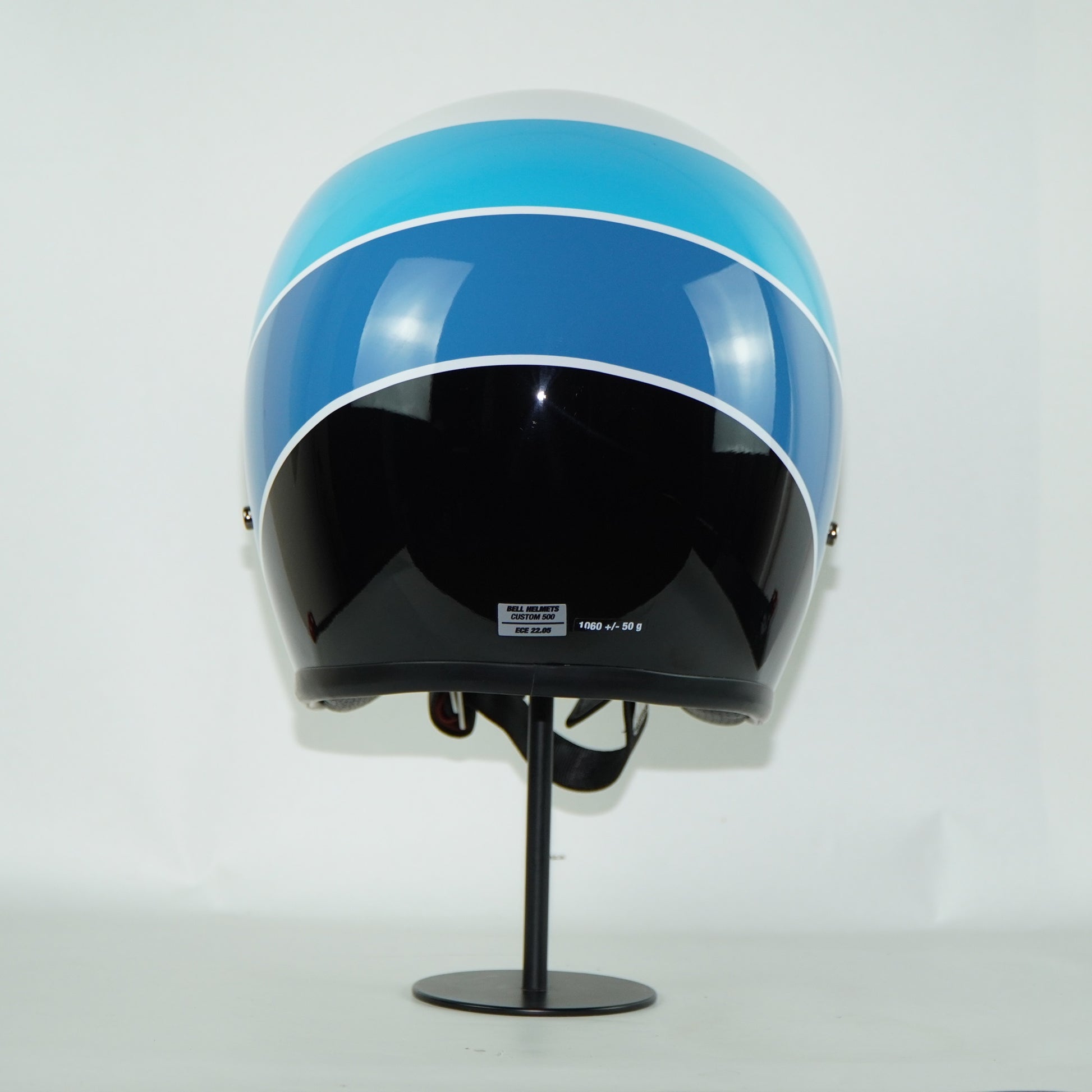 bell helmet custom 500 ph Bell Helmet Custom 500 (Riff Gloss White/Blue) – Durian Bikers