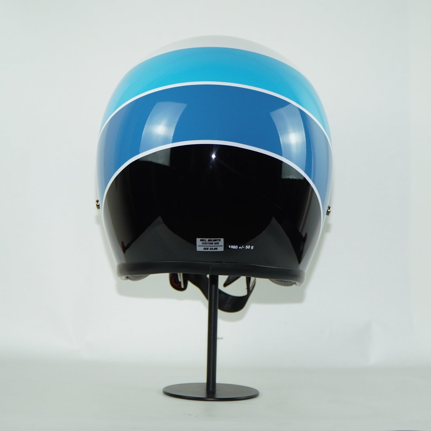 Bell Helmet Custom 500 (Riff Gloss White/Blue)