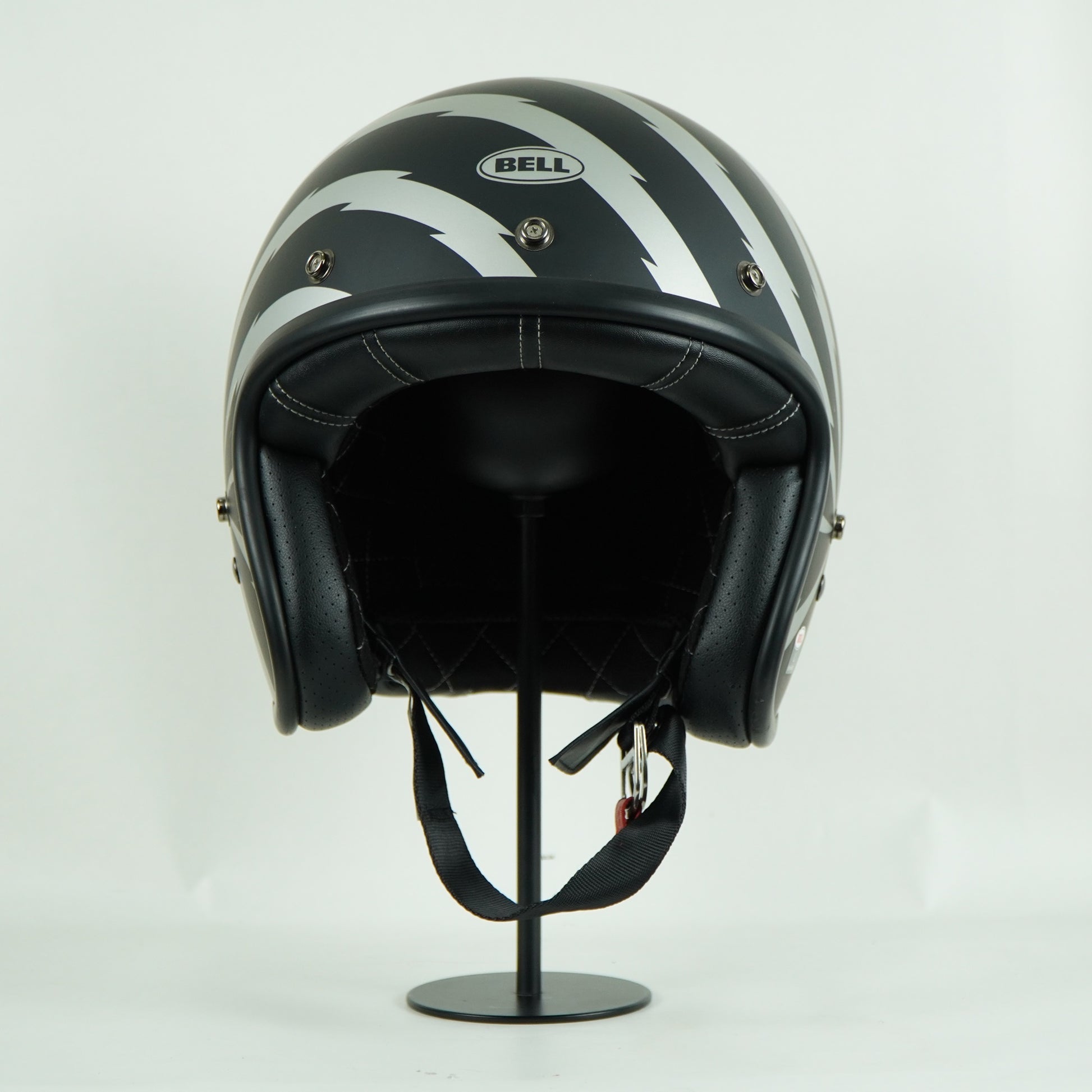 Bell Helmet Custom 500 (Vertigo Black/Silver) – Durian Bikers