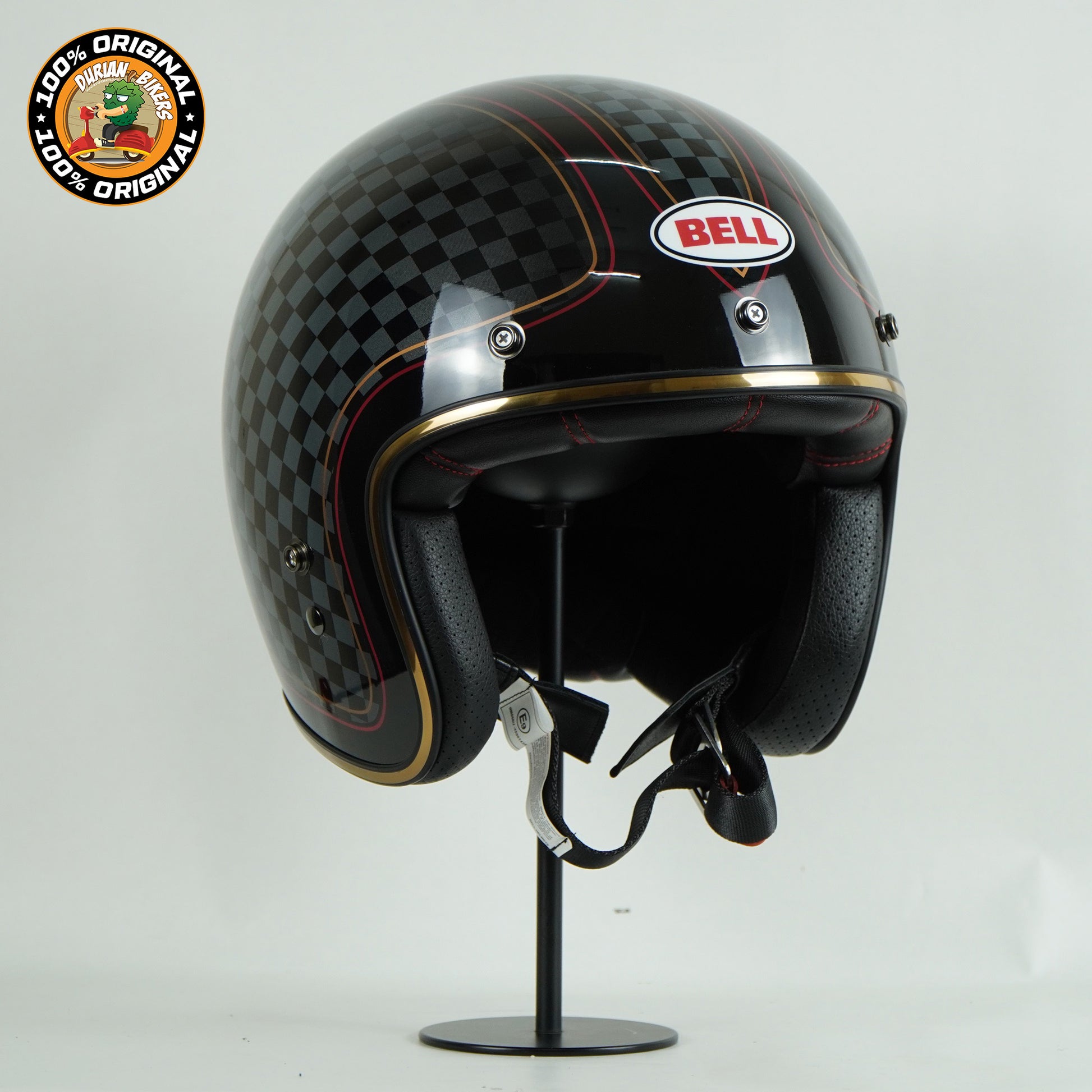 Bell Helmet Custom 500 (RSD Check It Black) – Durian Bikers Bell Helmet Custom 500 (RSD Check It Black) – Durian Bikers