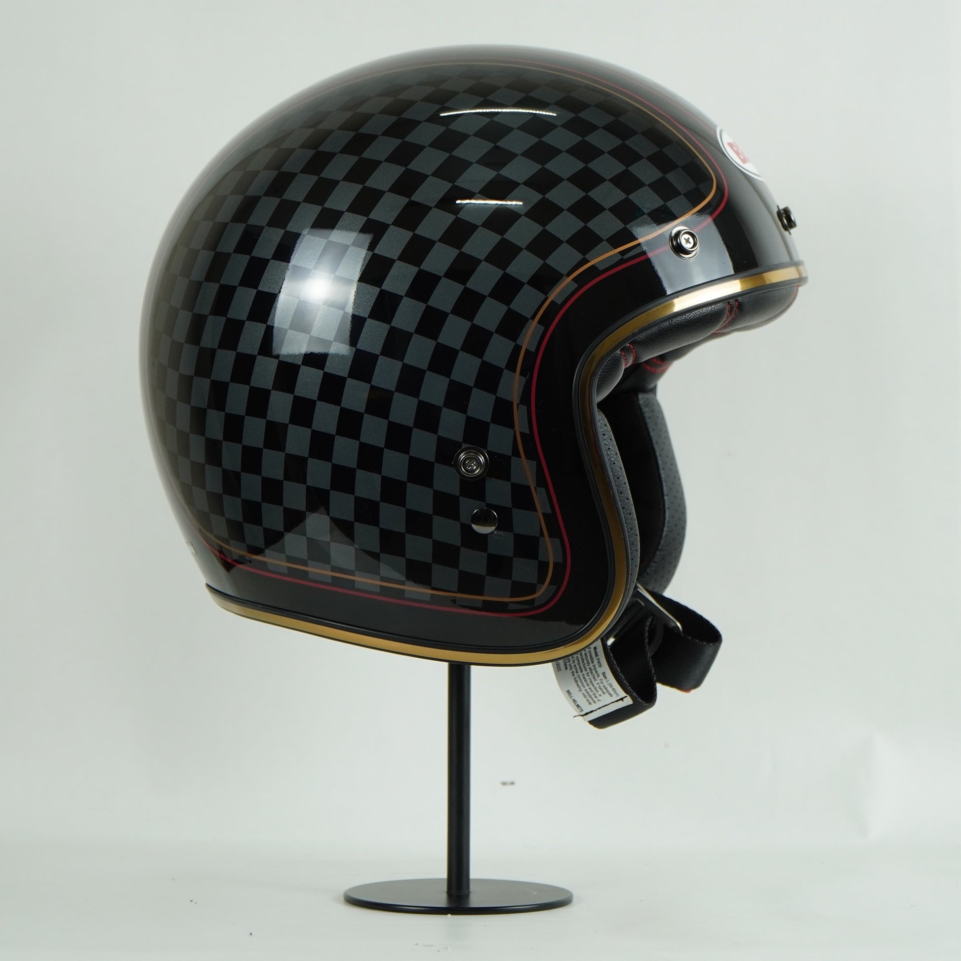 bell custom 500 carbon rsd checkmate helmet Bell Helmet Custom 500 (RSD Check It Black) – Durian Bikers