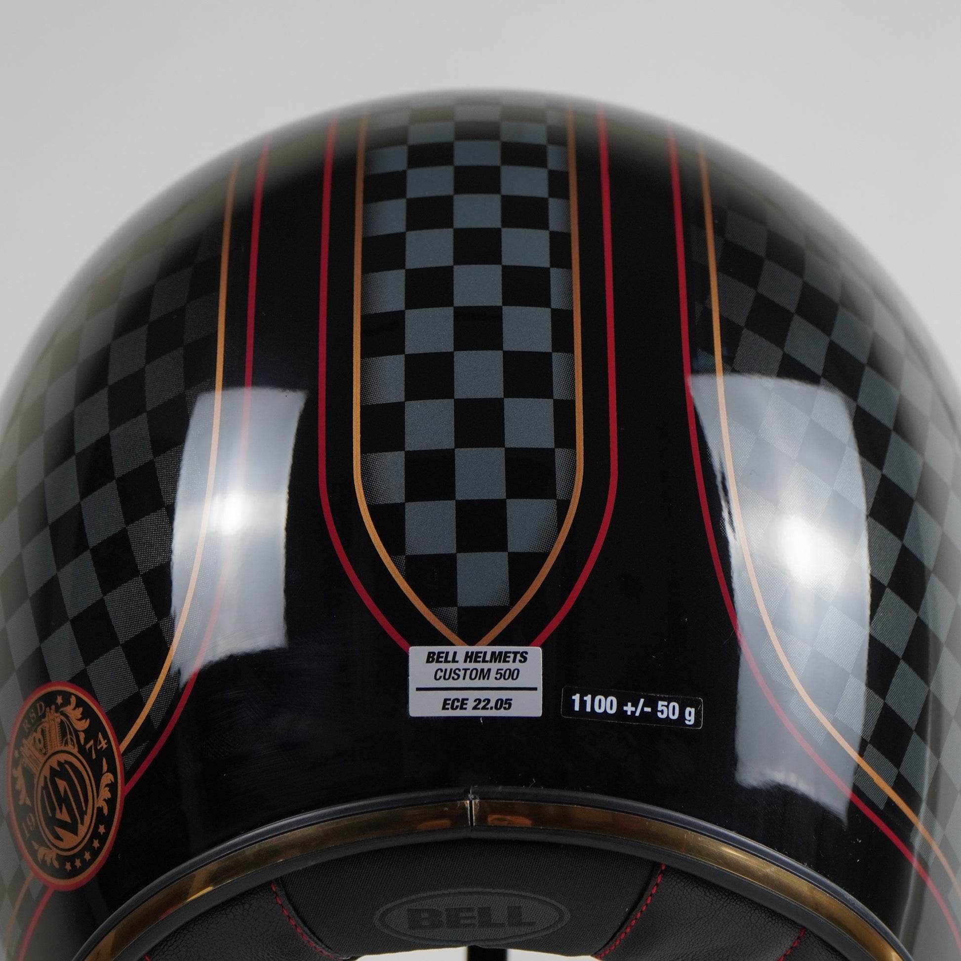 Bell Helmet Custom 500 (RSD Check It Black) – Durian Bikers Bell Helmet Custom 500 (RSD Check It Black) – Durian Bikers