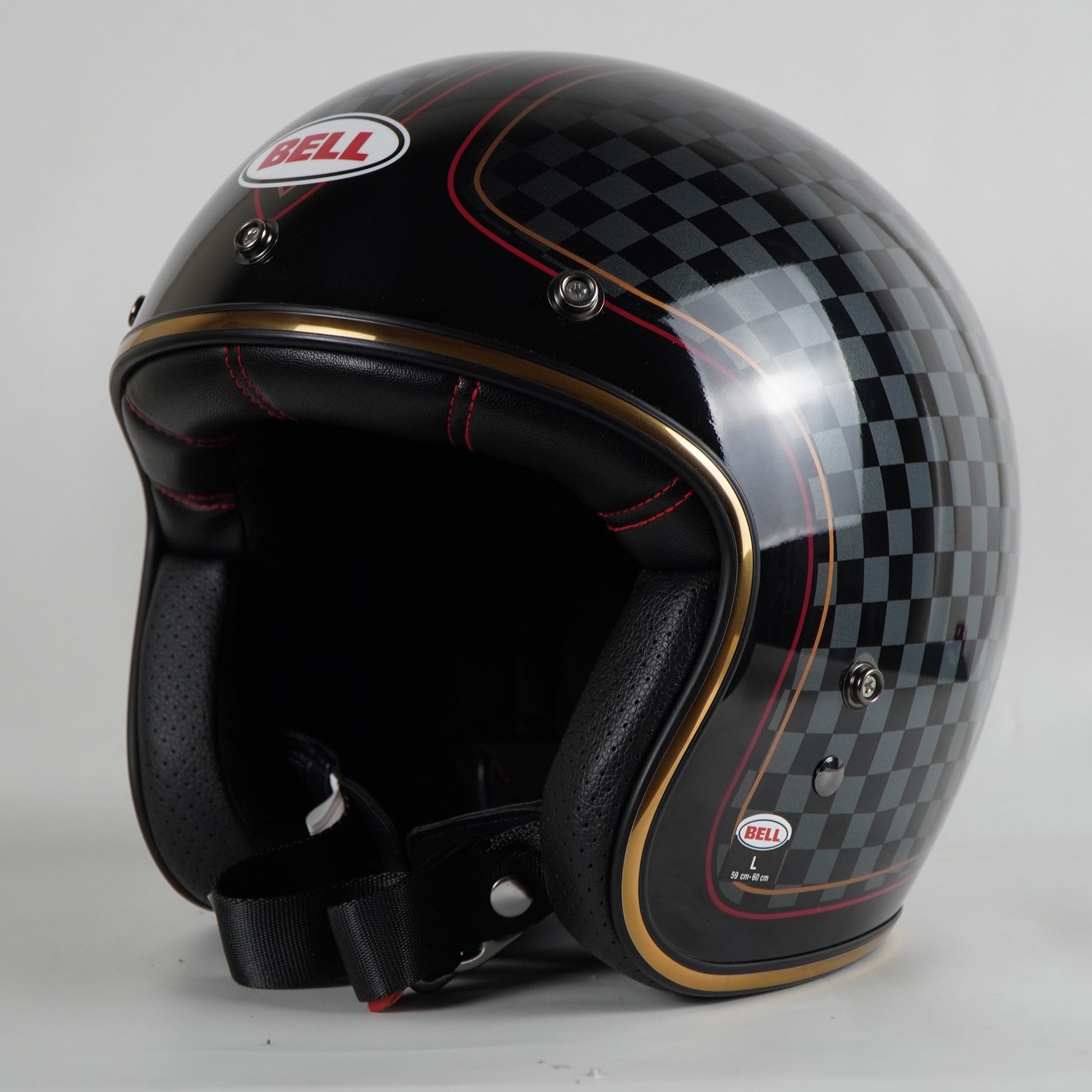 bell custom 500 carbon rsd checkmate helmet Bell Helmet Custom 500 (RSD Check It Black) – Durian Bikers