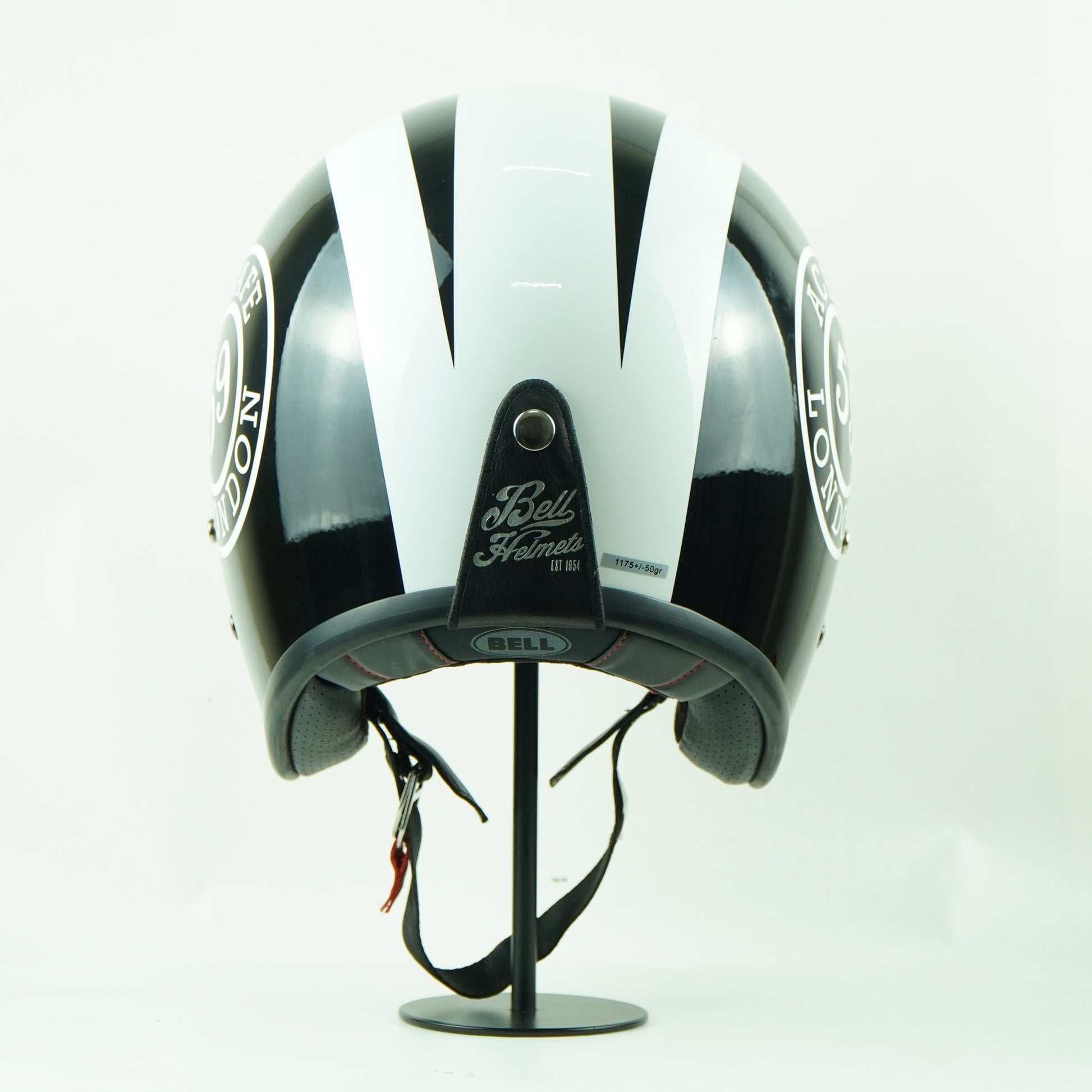 bell 1954 helmet Bell Helmet Custom 500 (Ace Cafe 59 Black/White) – Durian Bikers