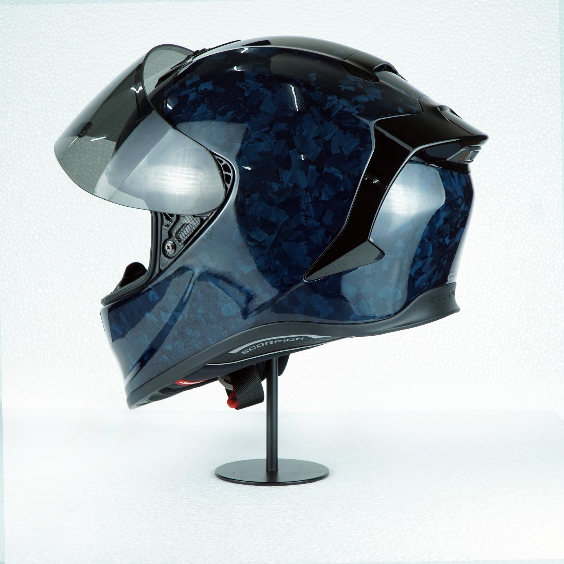 Scorpion Helmet Exo-R1 Evo II Onyx Air (Solid Blue) – Durian Bikers Scorpion Helmet Exo-R1 Evo II Onyx Air (Solid Blue) – Durian Bikers