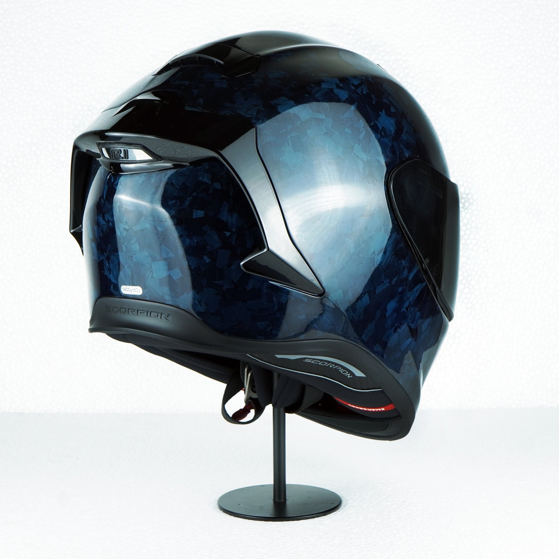 blue scorpion helmet Scorpion Helmet Exo-R1 Evo II Onyx Air (Solid Blue) – Durian Bikers