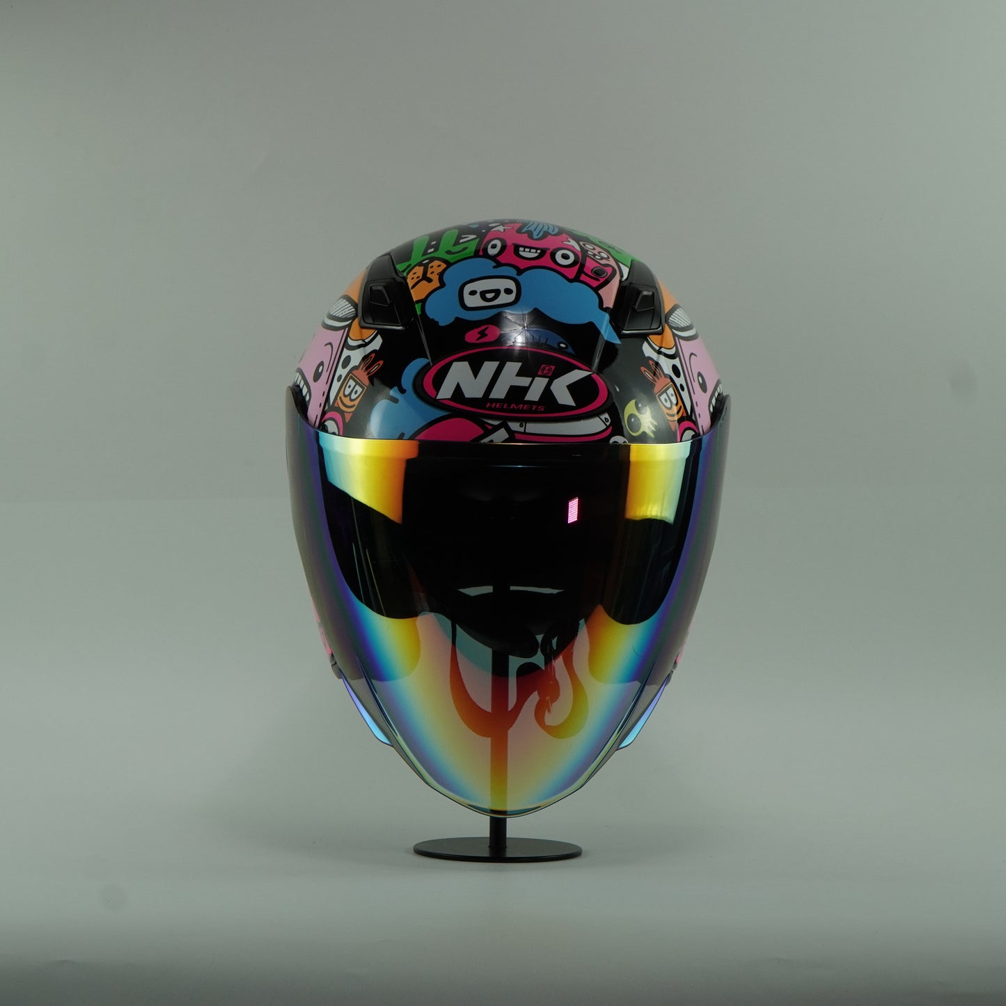 NHK Helmet S1GP S Doodles (Black/Blue Glossy)