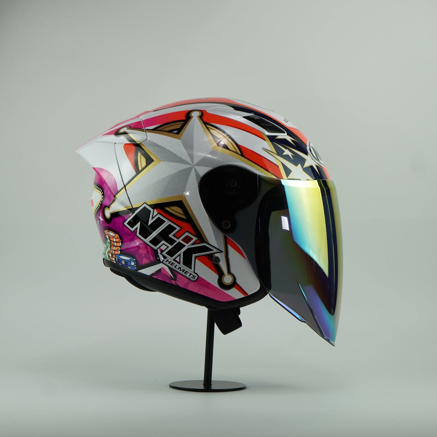 NHK Helmet S1GP S Alonso #7 (Star White Glossy)