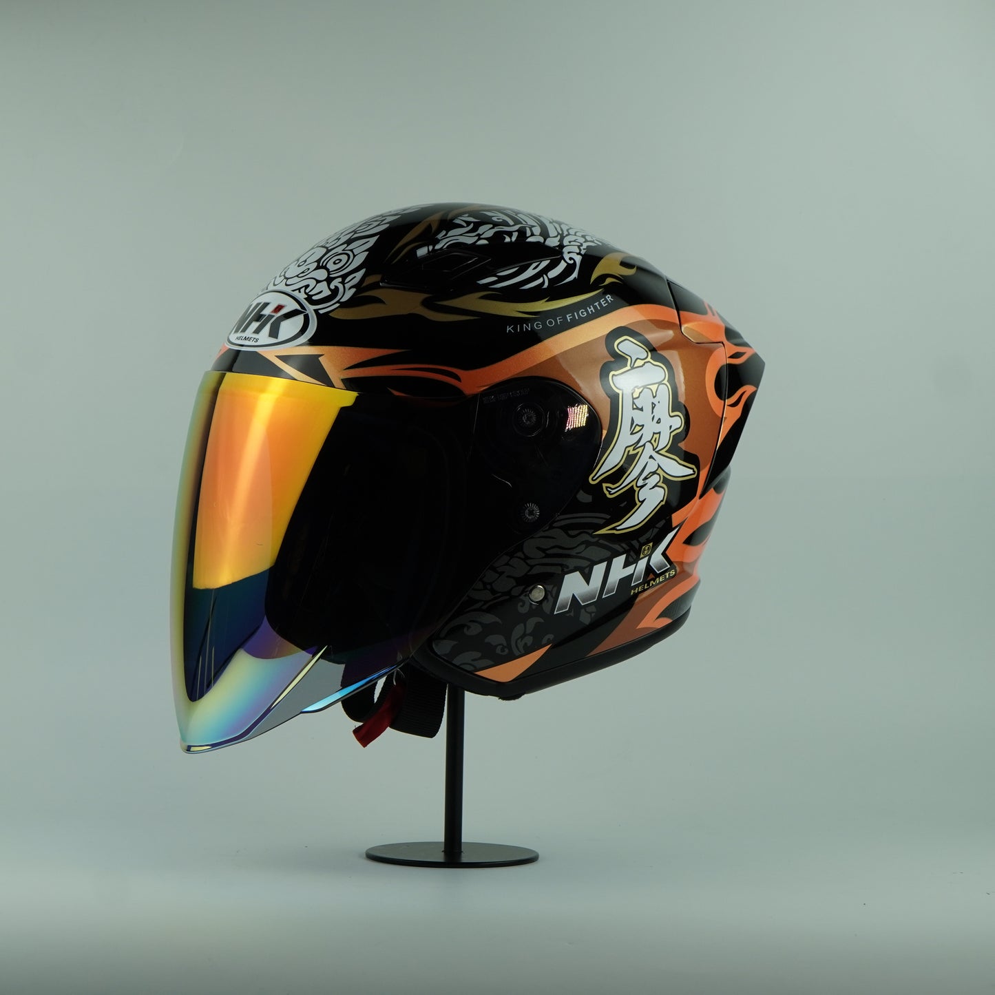 NHK Helmet S1GP S Chanon (Black/Orange Glossy)