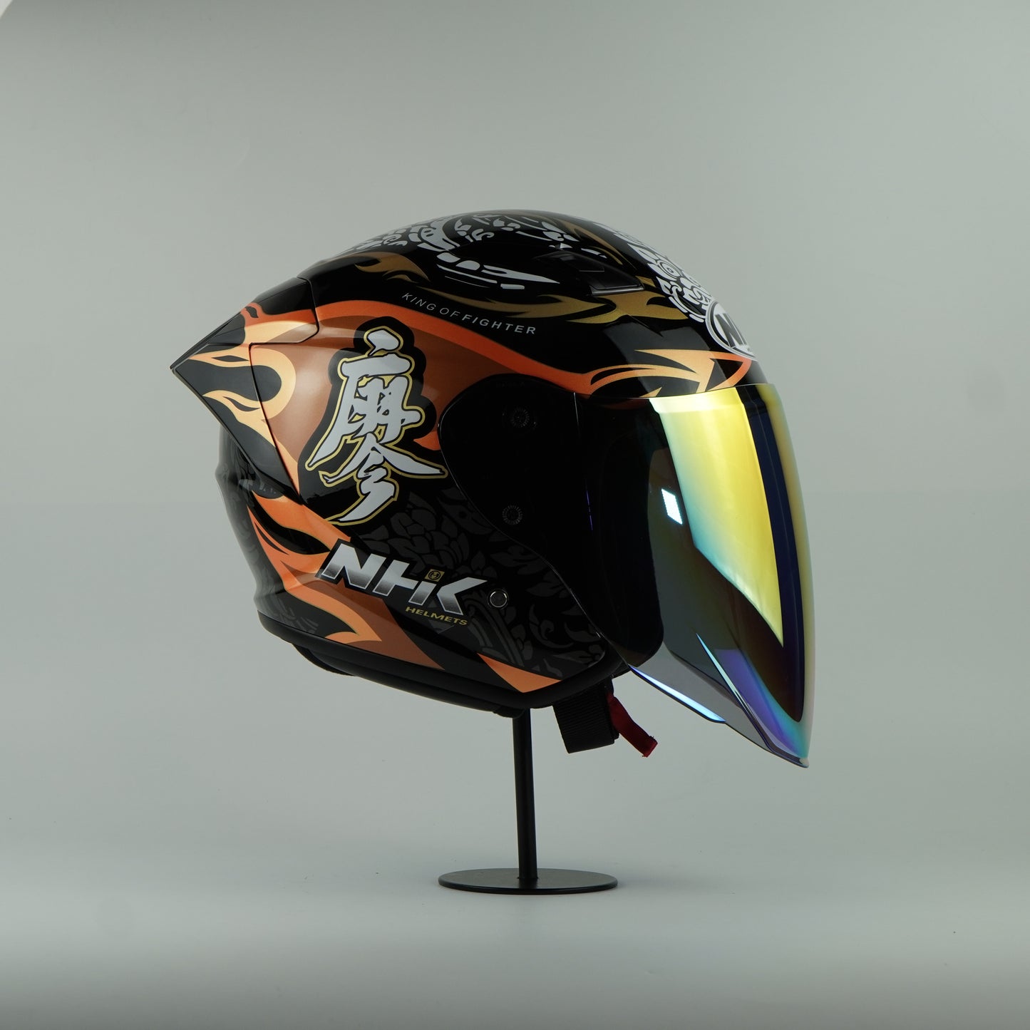 NHK Helmet S1GP S Chanon (Black/Orange Glossy)