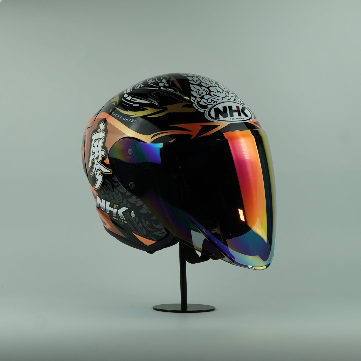 NHK Helmet S1GP S Chanon (Black/Orange Glossy)