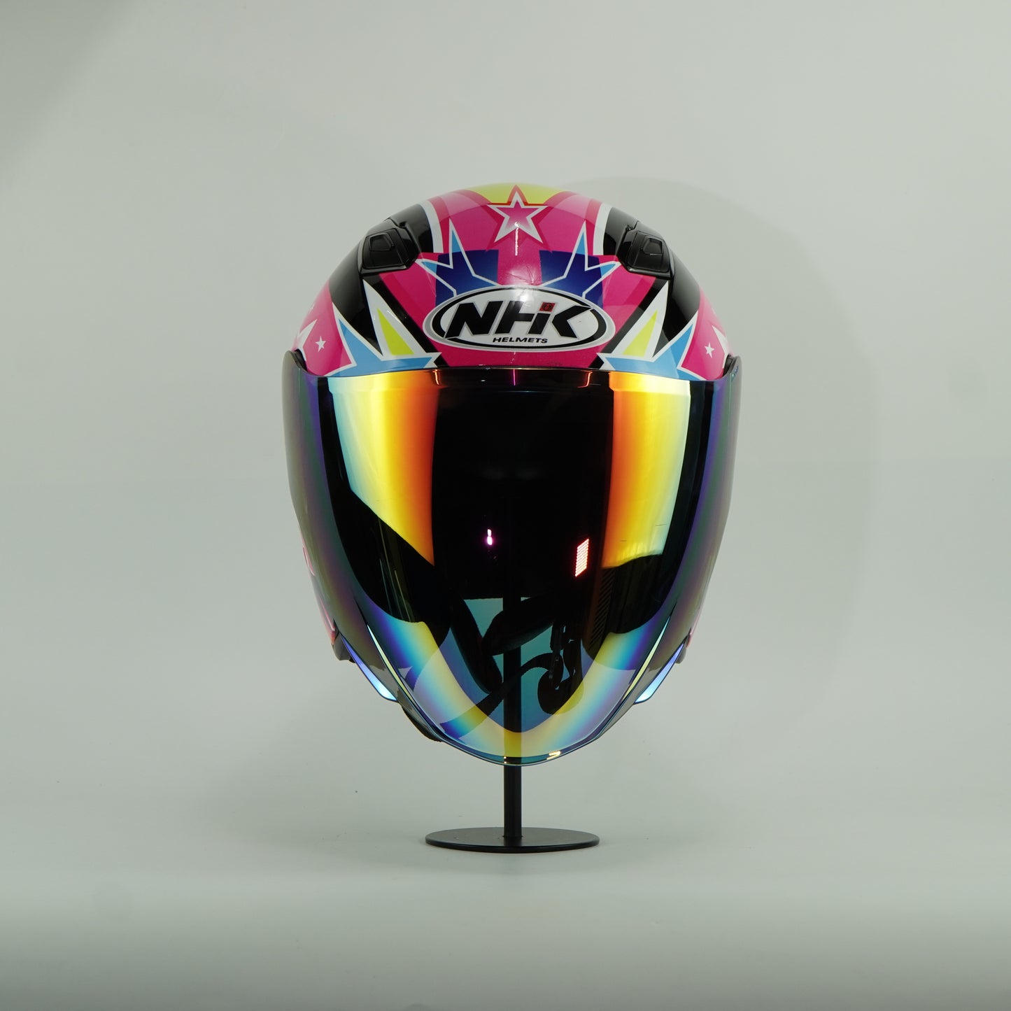 NHK Helmet S1GP S Candy Star (Black/Pink Glossy)