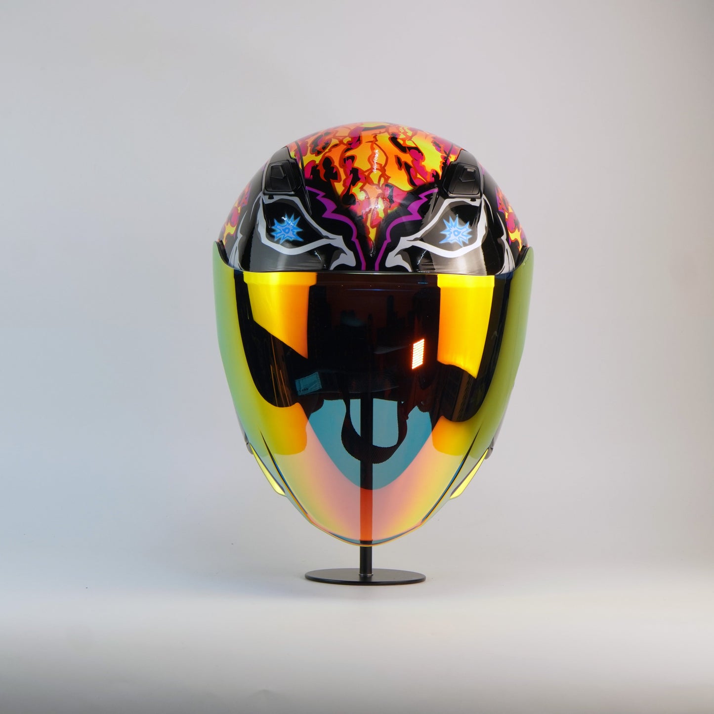 NHK Helmet S1GP S Afif Amran (Black/Orange Glossy)