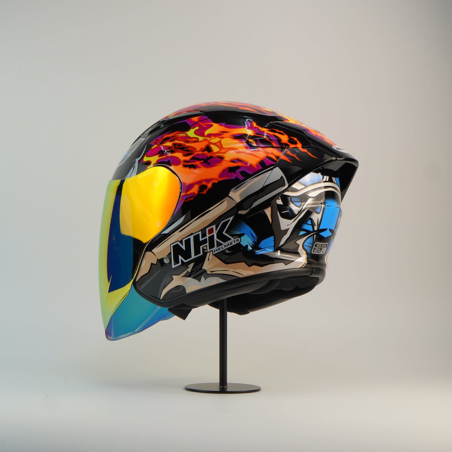 NHK Helmet S1GP S Afif Amran (Black/Orange Glossy)