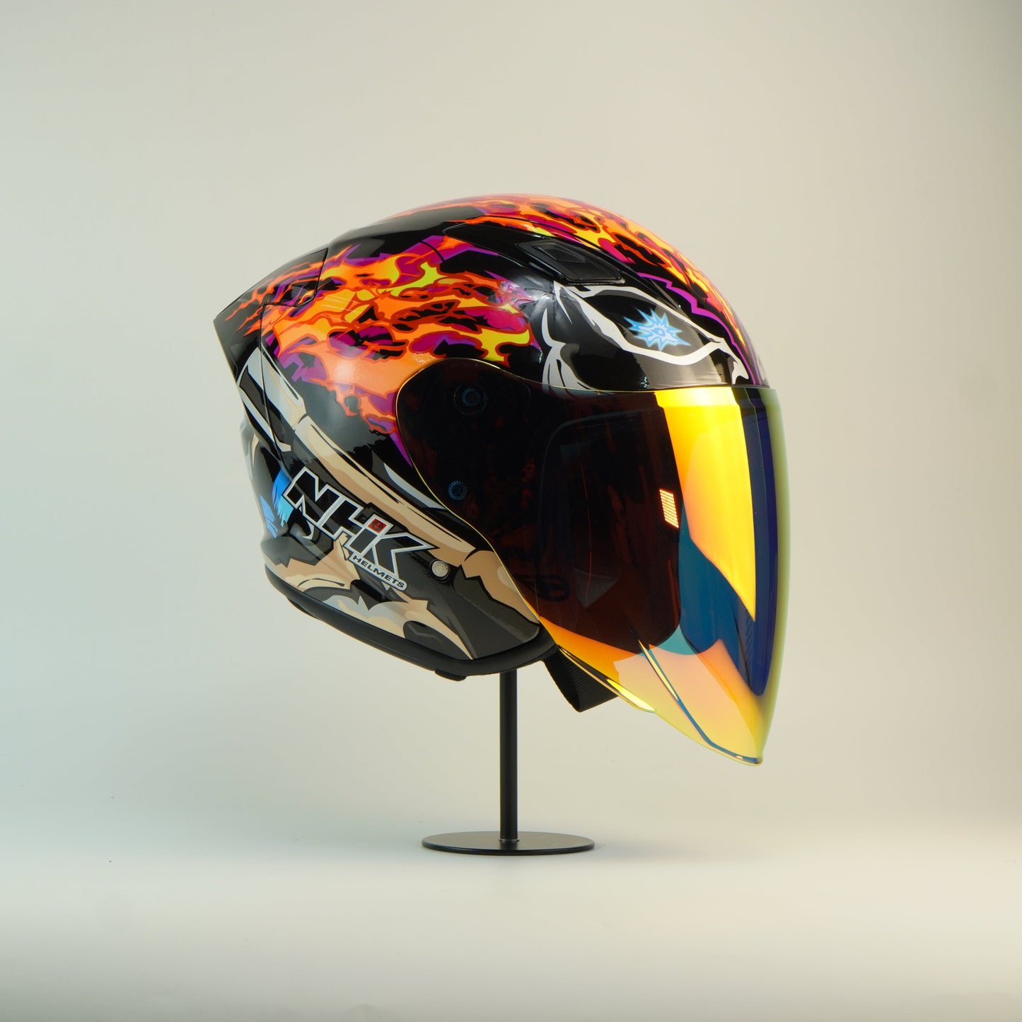 NHK Helmet S1GP S Afif Amran (Black/Orange Glossy)