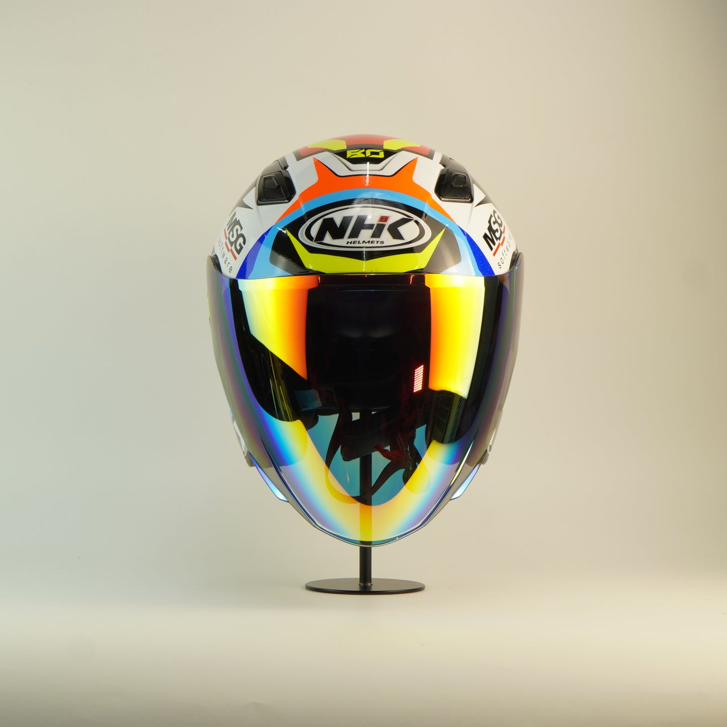 NHK Helmet S1GP S BO #9 (White Glossy)
