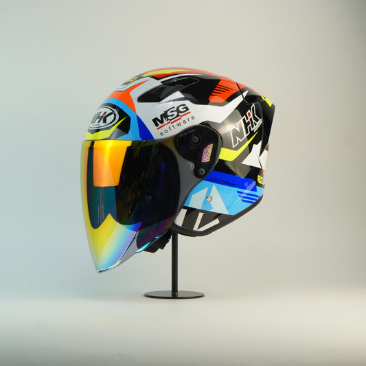 NHK Helmet S1GP S BO #9 (White Glossy)