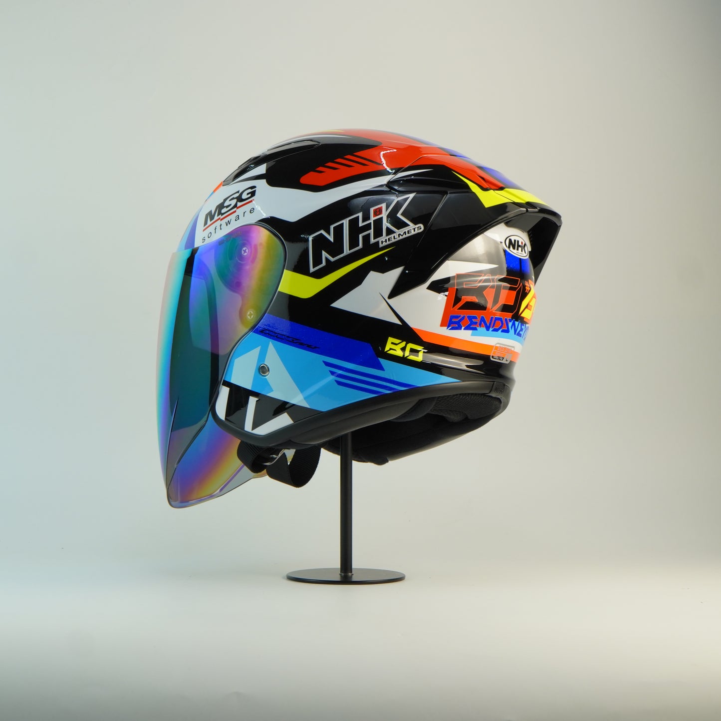 NHK Helmet S1GP S BO #9 (White Glossy)