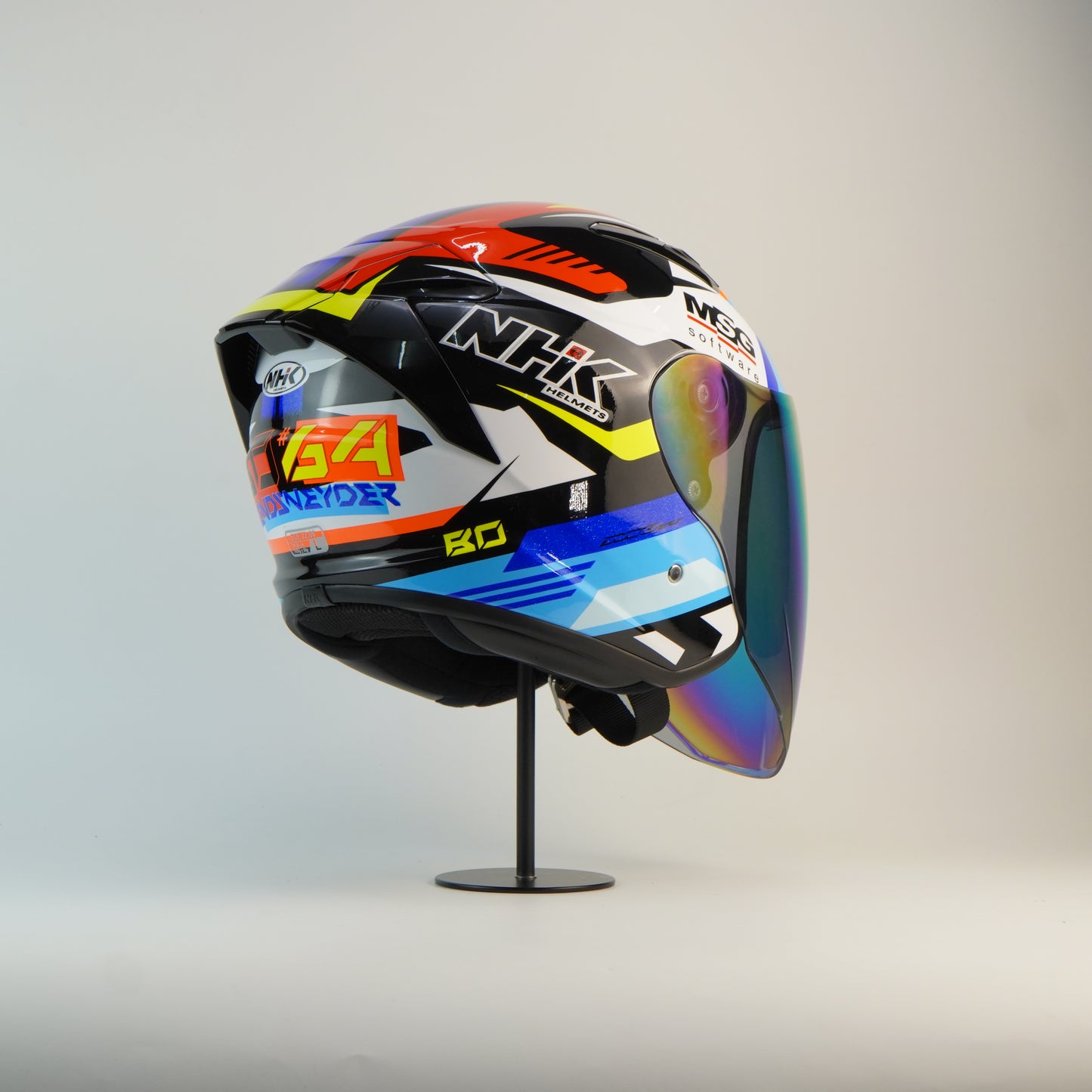 NHK Helmet S1GP S BO #9 (White Glossy)