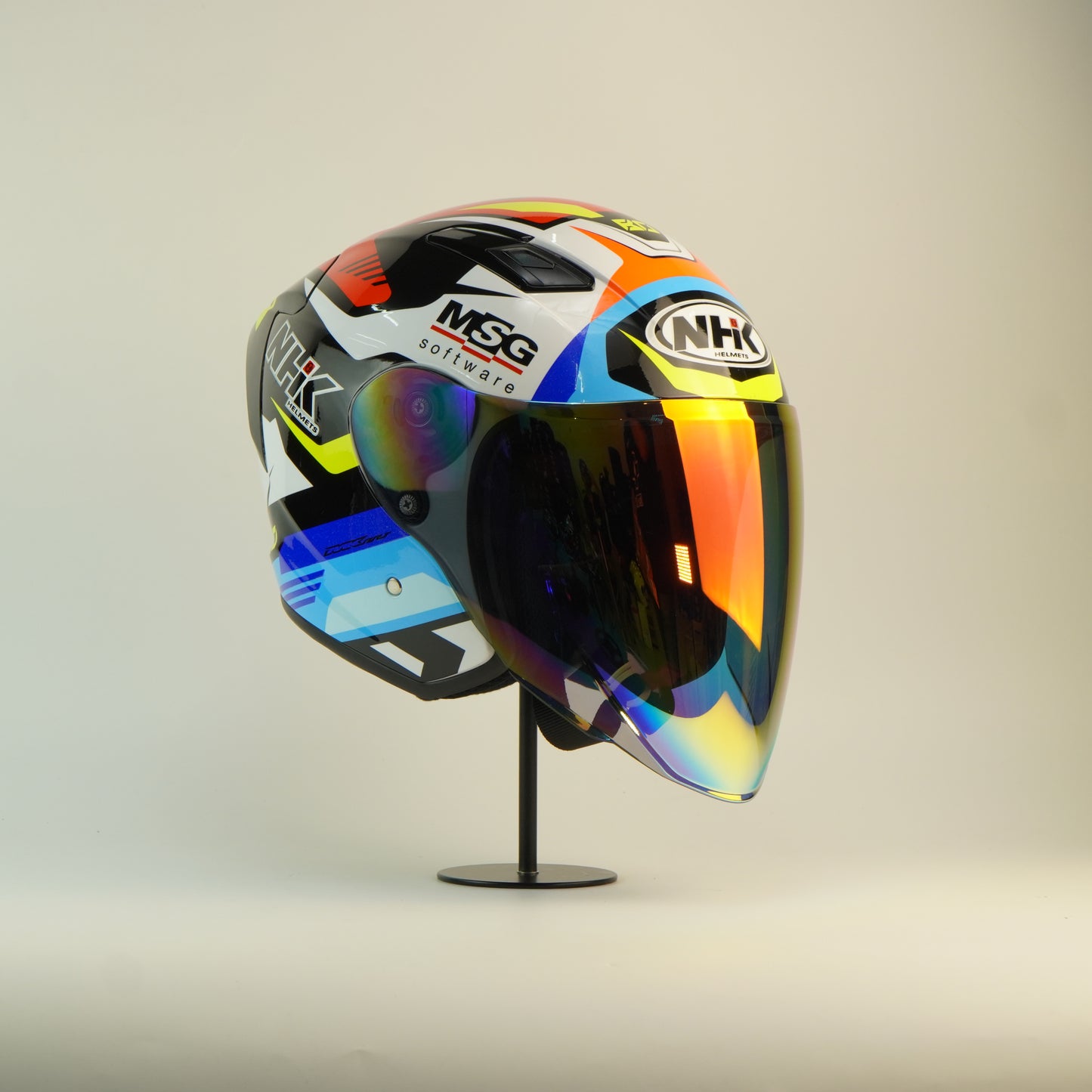 NHK Helmet S1GP S BO #9 (White Glossy)