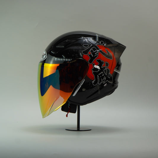 NHK Helmet S1GP S Bushido Musashi (Black/Red Glossy)