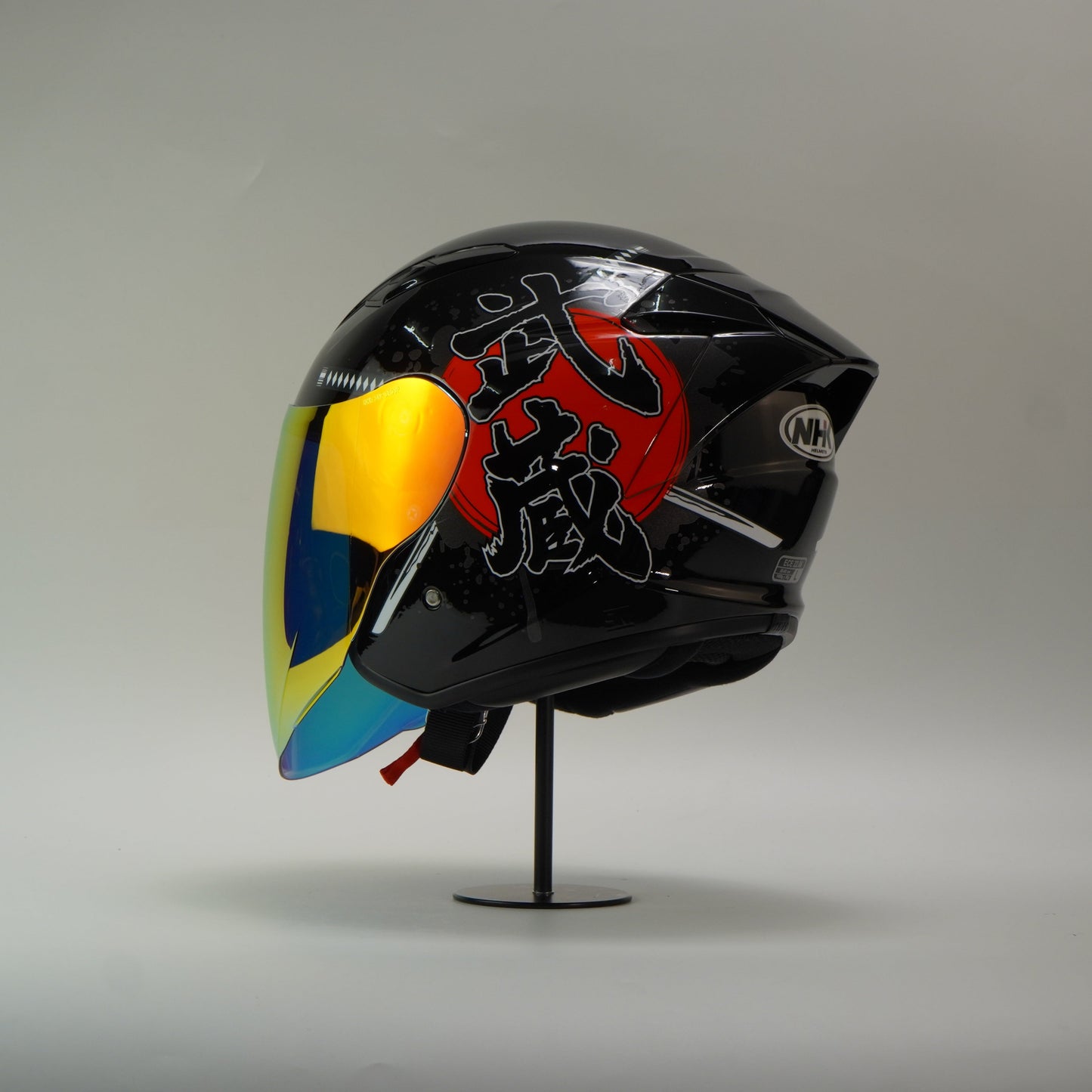NHK Helmet S1GP S Bushido Musashi (Black/Red Glossy)