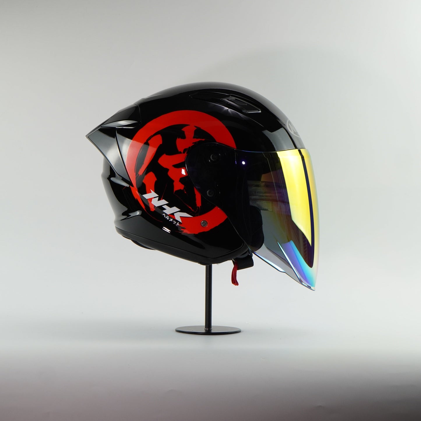 NHK Helmet S1GP S Kanji #1 (Black/Red Glossy)