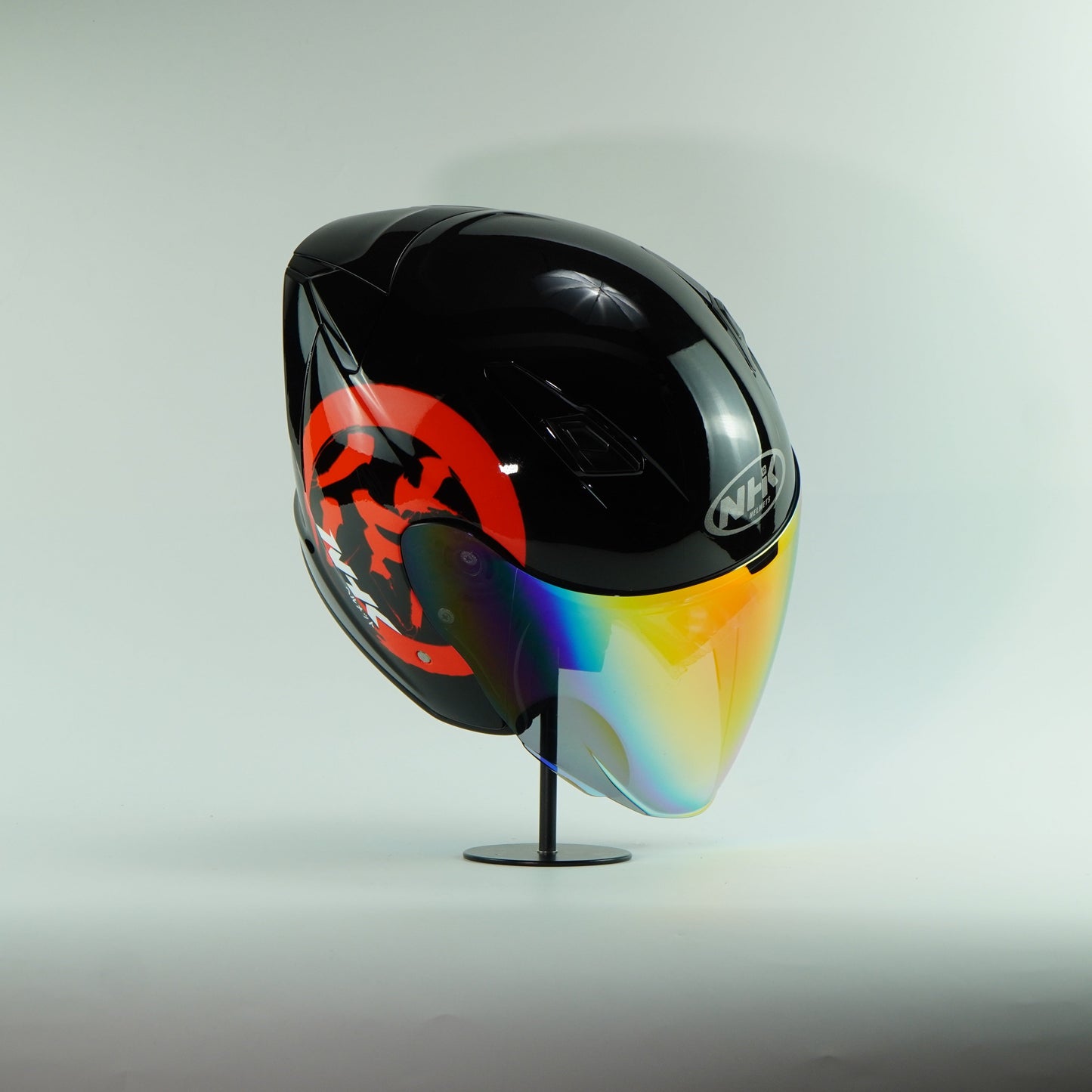 NHK Helmet S1GP S Kanji #1 (Black/Red Glossy)