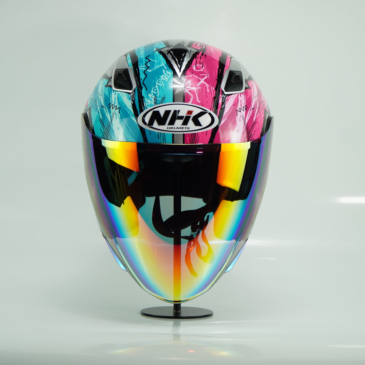 NHK Helmet S1GP S Archie (Chrome Silver Glossy)