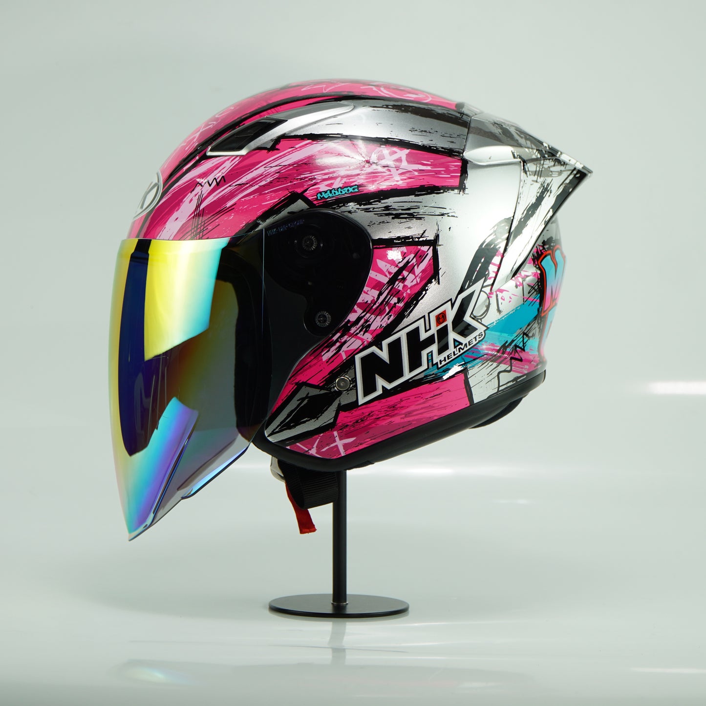 NHK Helmet S1GP S Archie (Chrome Silver Glossy)