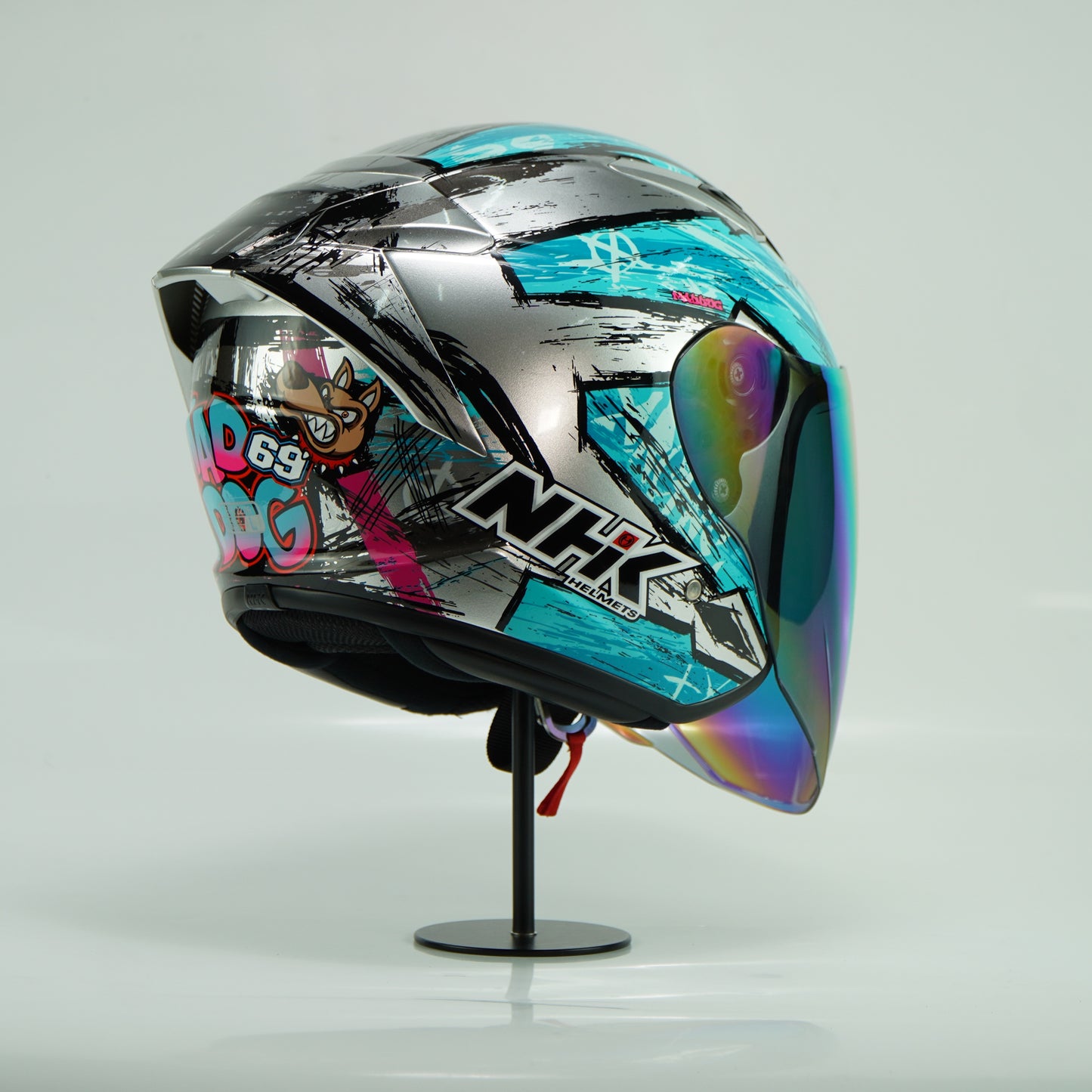 NHK Helmet S1GP S Archie (Chrome Silver Glossy)
