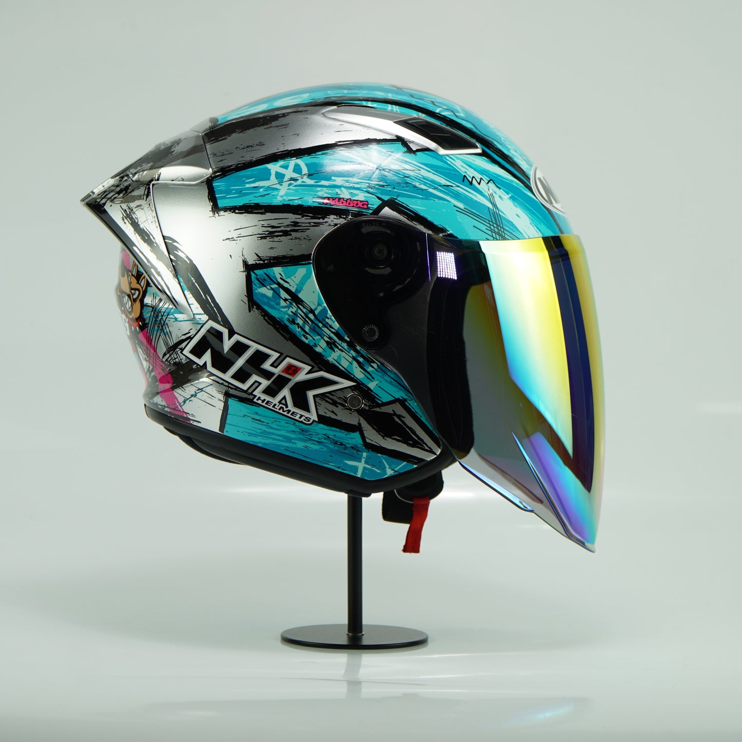 NHK Helmet S1GP S Archie (Chrome Silver Glossy)