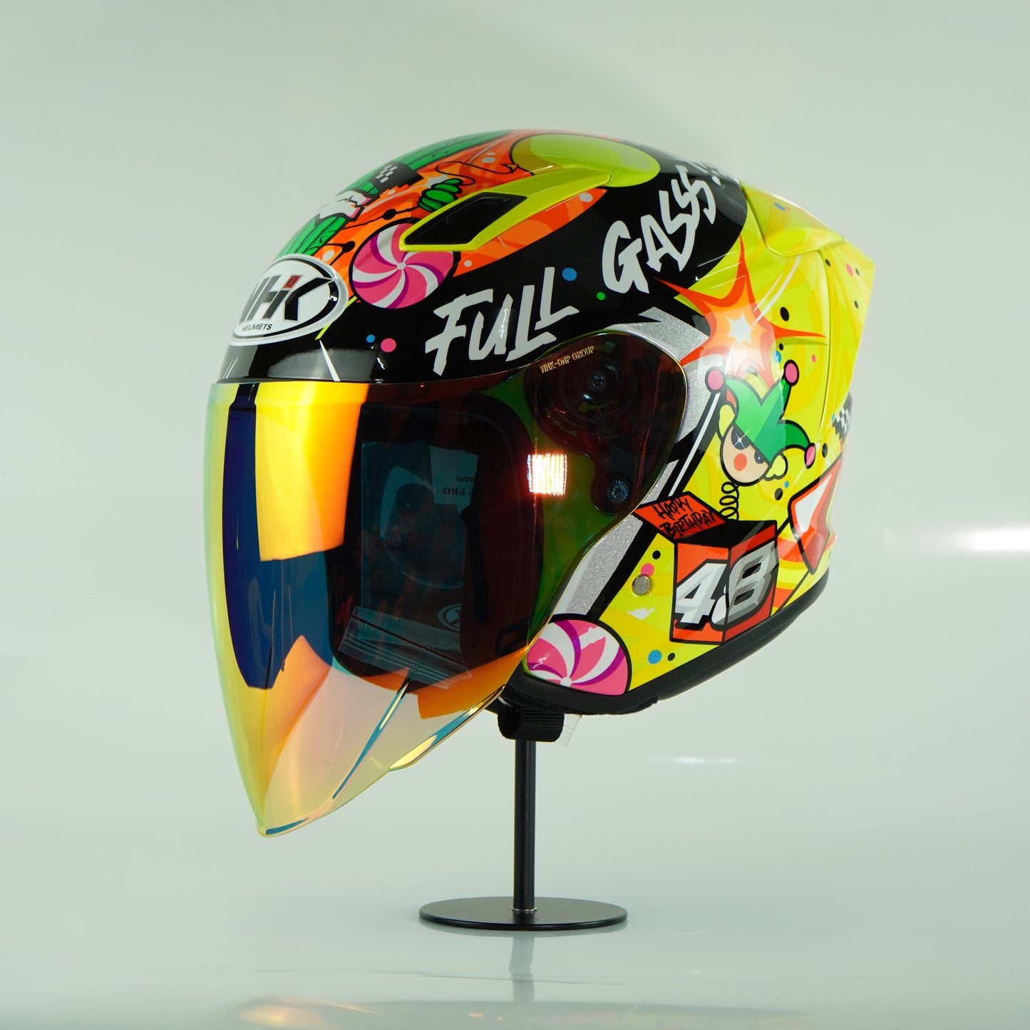 NHK Helmet S1GP S Ortola #5 (Yellow Flo Glossy)