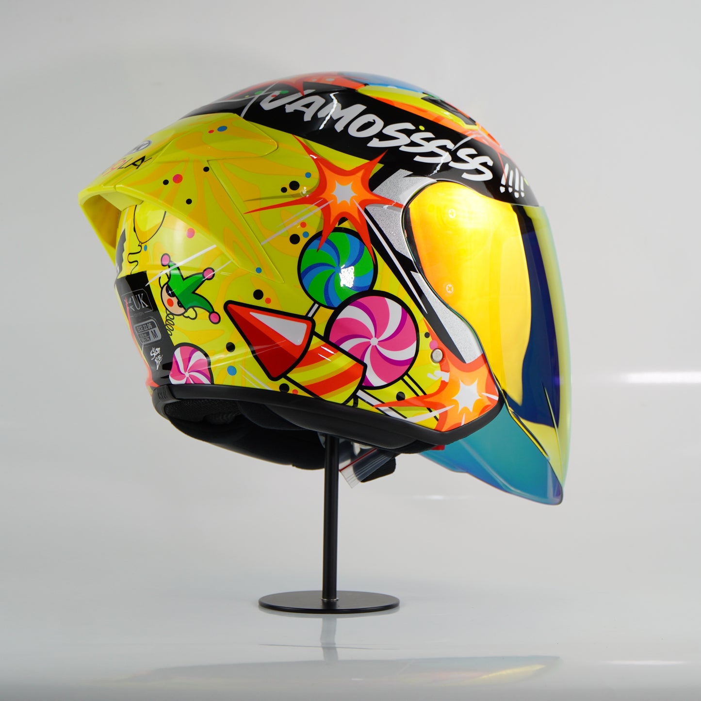 NHK Helmet S1GP S Ortola #5 (Yellow Flo Glossy)