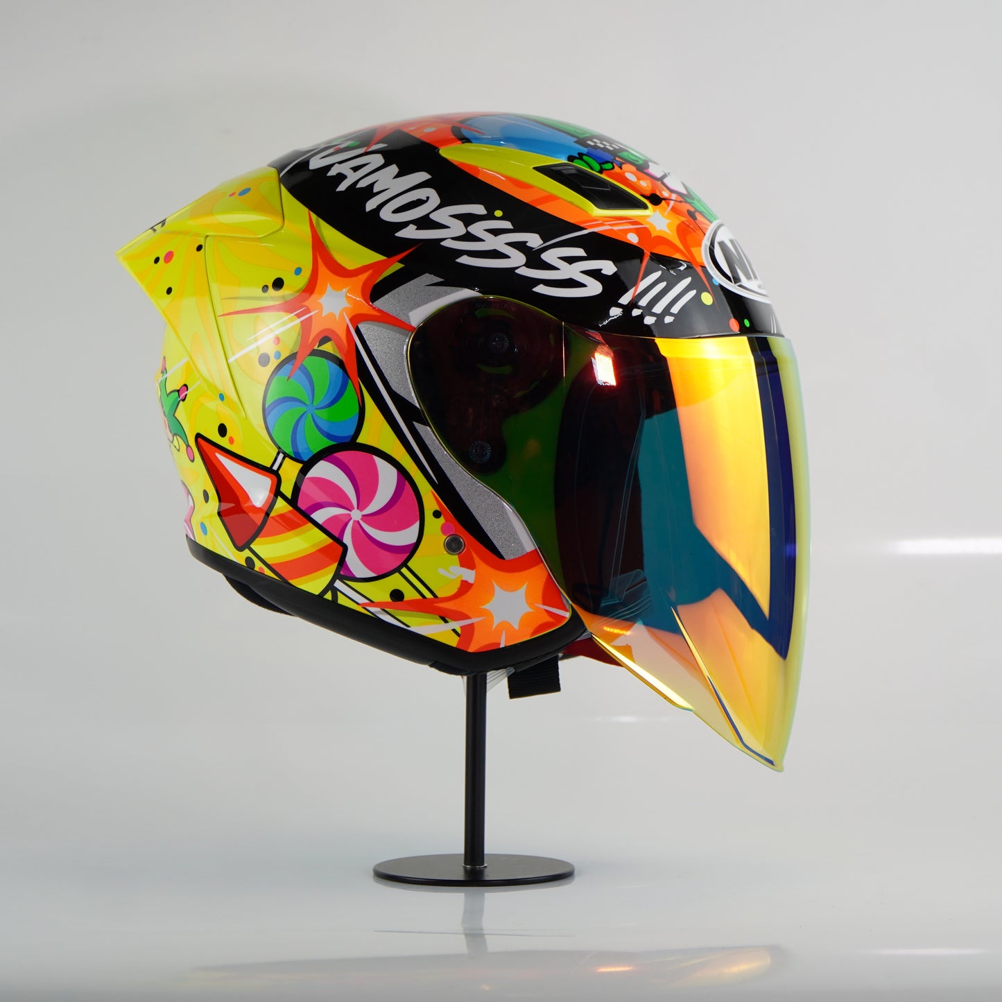NHK Helmet S1GP S Ortola #5 (Yellow Flo Glossy)