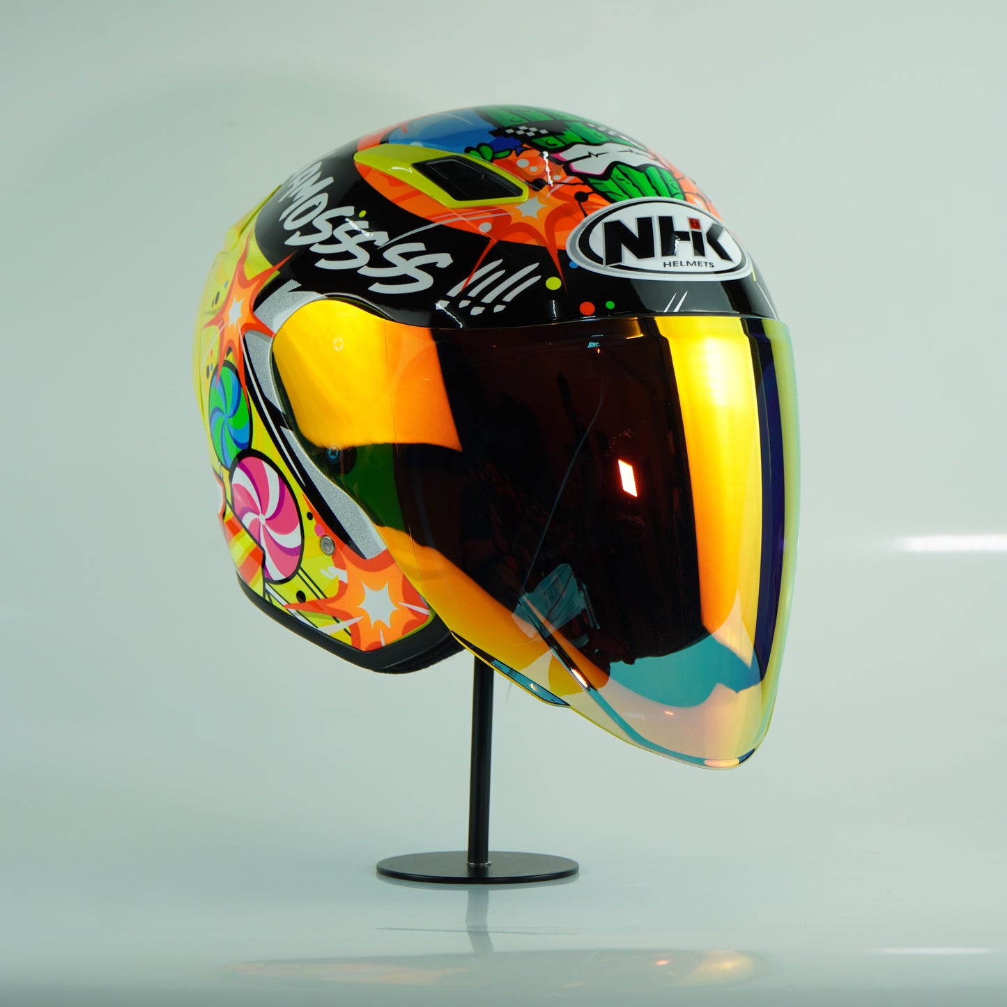 NHK Helmet S1GP S Ortola #5 (Yellow Flo Glossy)