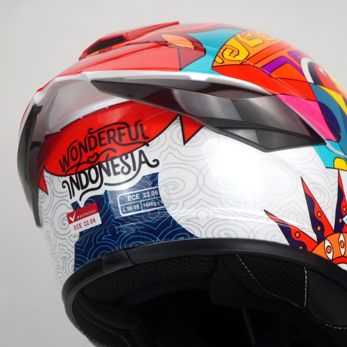 NHK Helmet K5R SV Bobend Sneyder #7 (White Glossy)